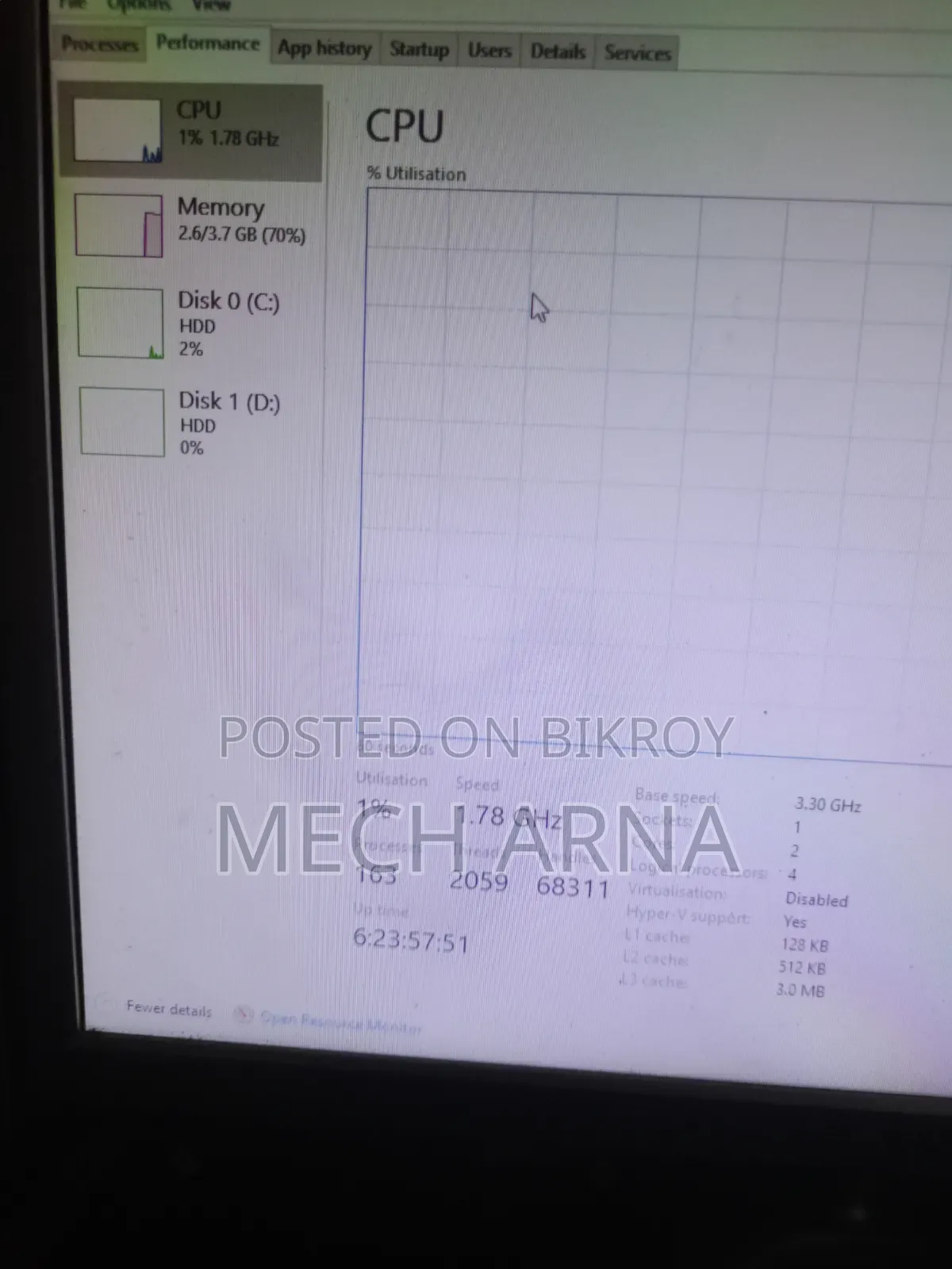 Desktop Computer 4GB Intel Core i3 HDD 2T