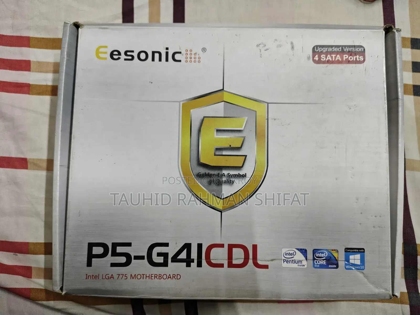 Esonic P5-G41cdl Motherboard, 1GB DDR3 Ram, Intel Dual Core Pentium