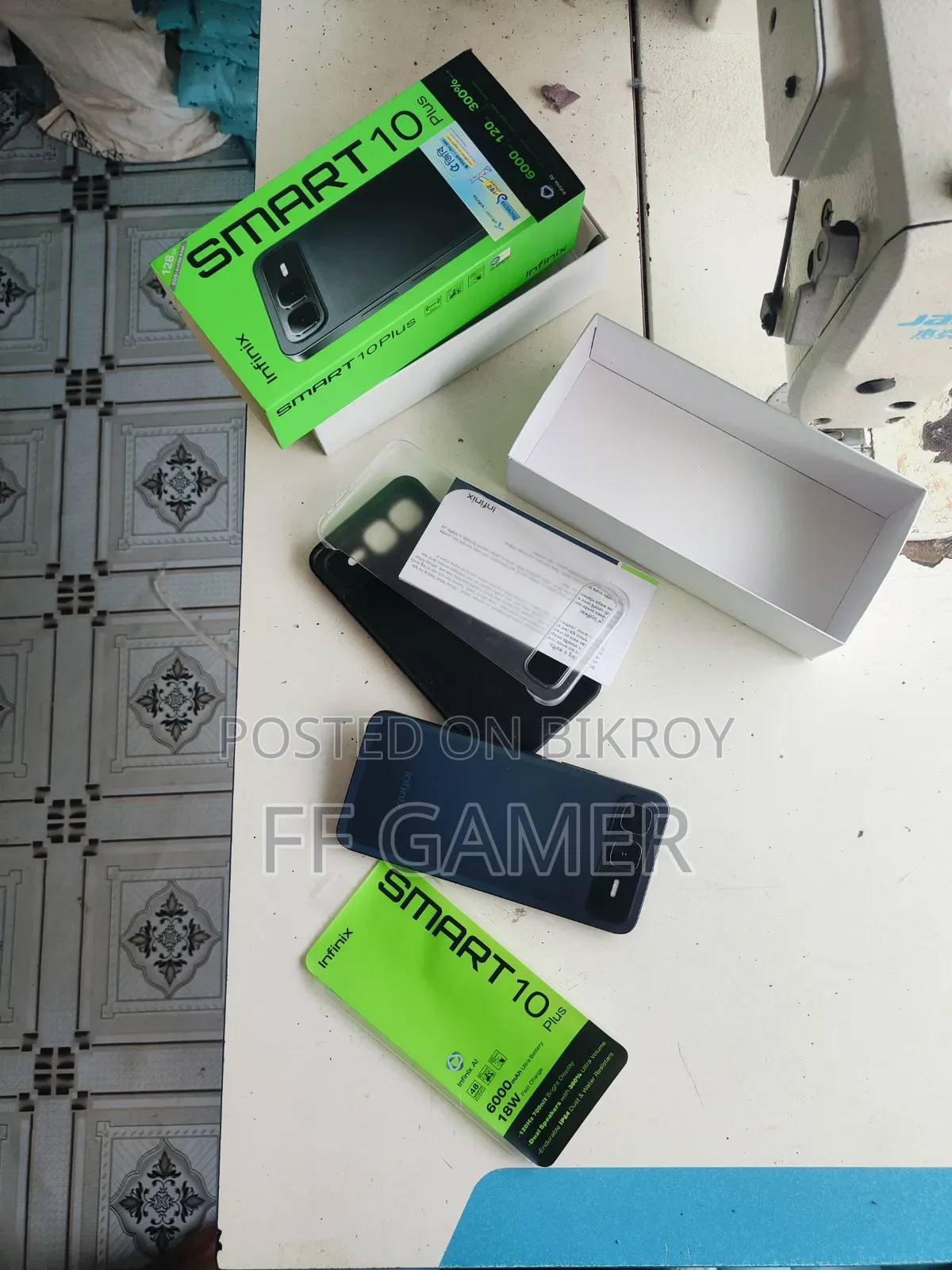 Infinix Smart 10 Plus 128 GB Black