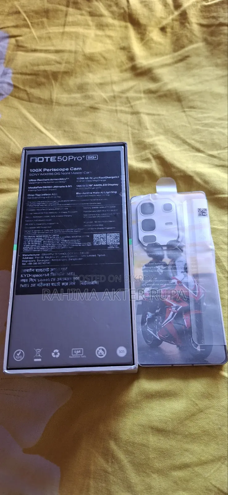 Infinix Note 50 Pro+ 256 GB Gold