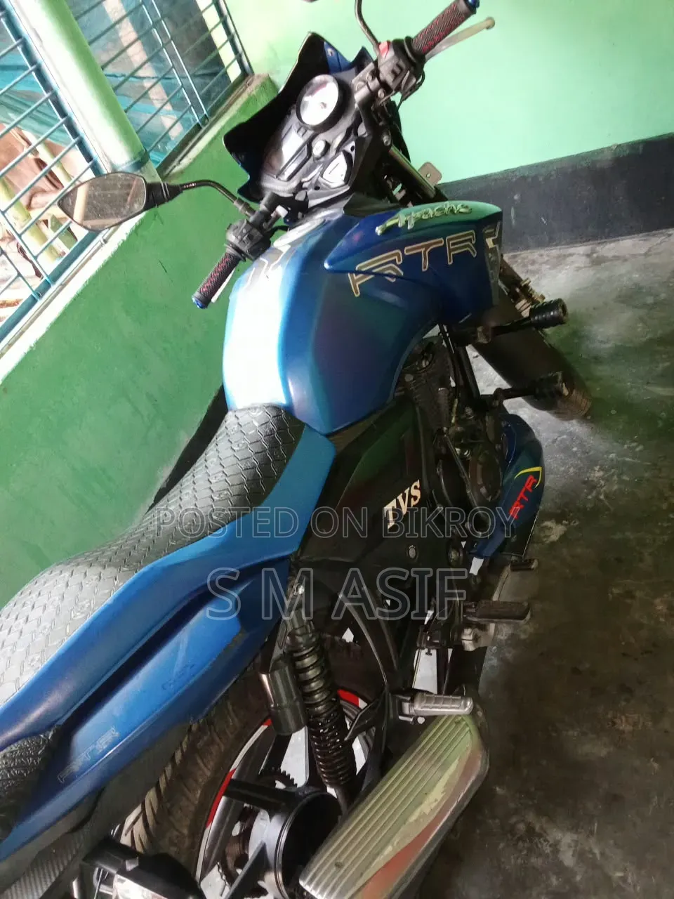 টিভিএস আপাচি আরটিআর ১৬০ টুভি ২০১৮ নীল