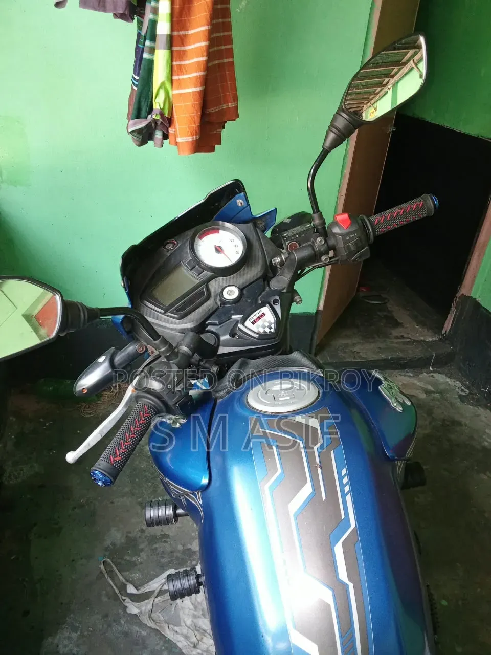 টিভিএস আপাচি আরটিআর ১৬০ টুভি ২০১৮ নীল