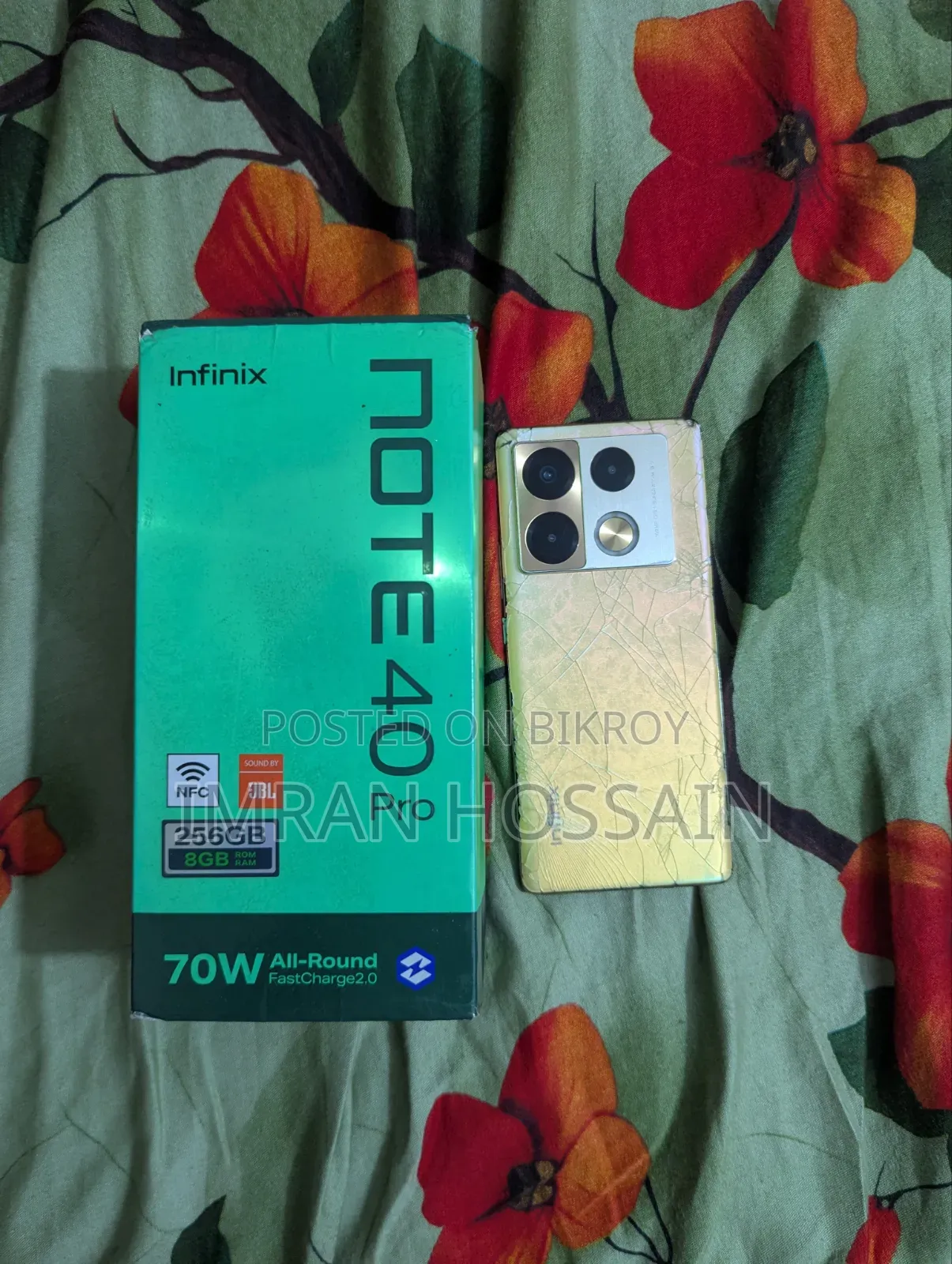 Infinix Note 40 Pro 256 GB Gold