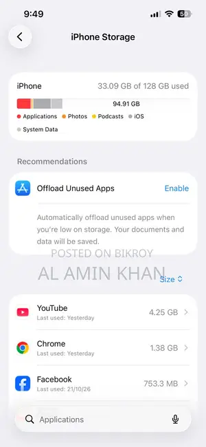 অ্যাপল আইফোন ১৪ ১২৮ জিবি