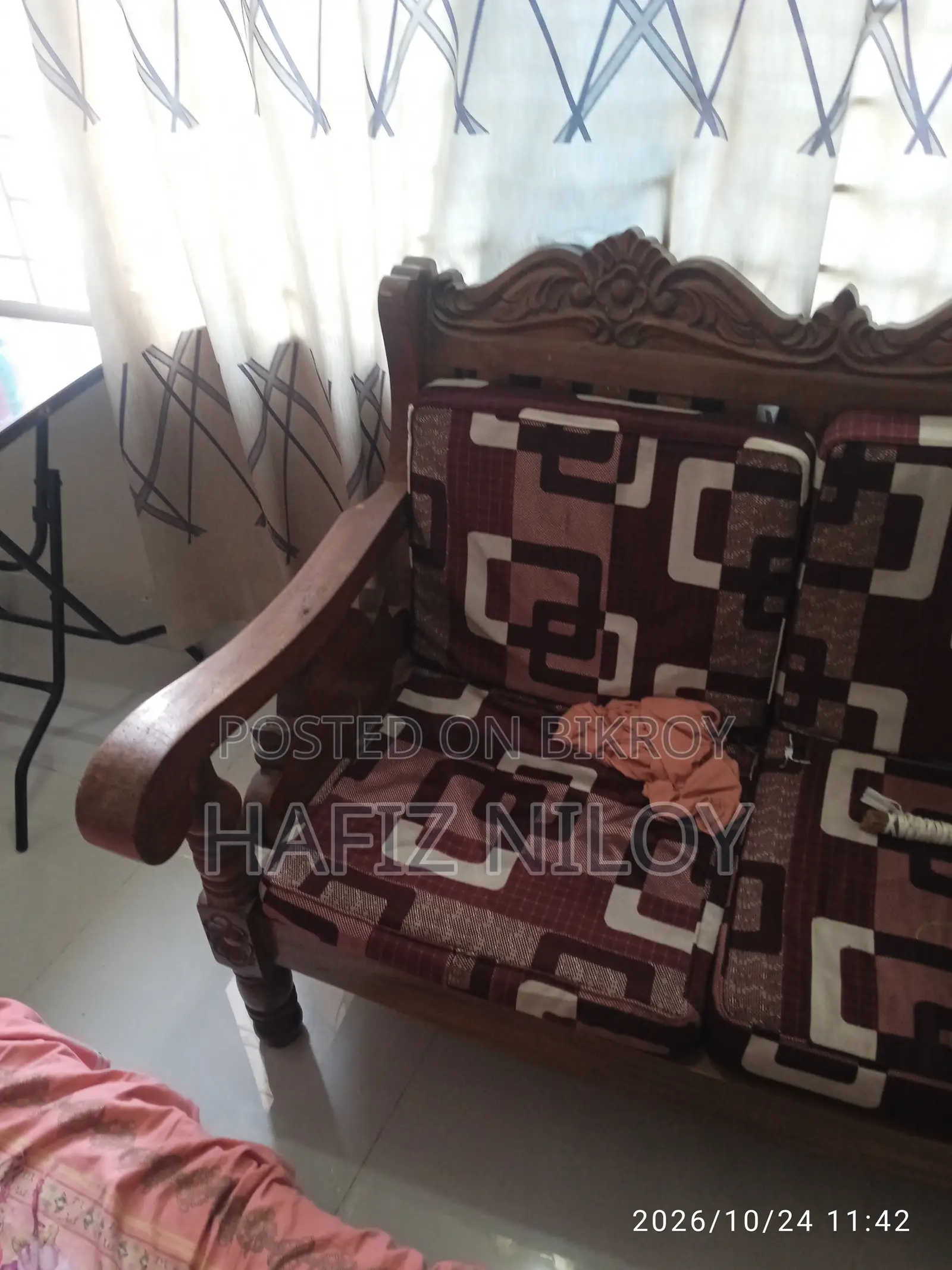 প্রিমিয়াম পিওর সলিড উড সোফা সেট – চমৎকার কন্ডিশন