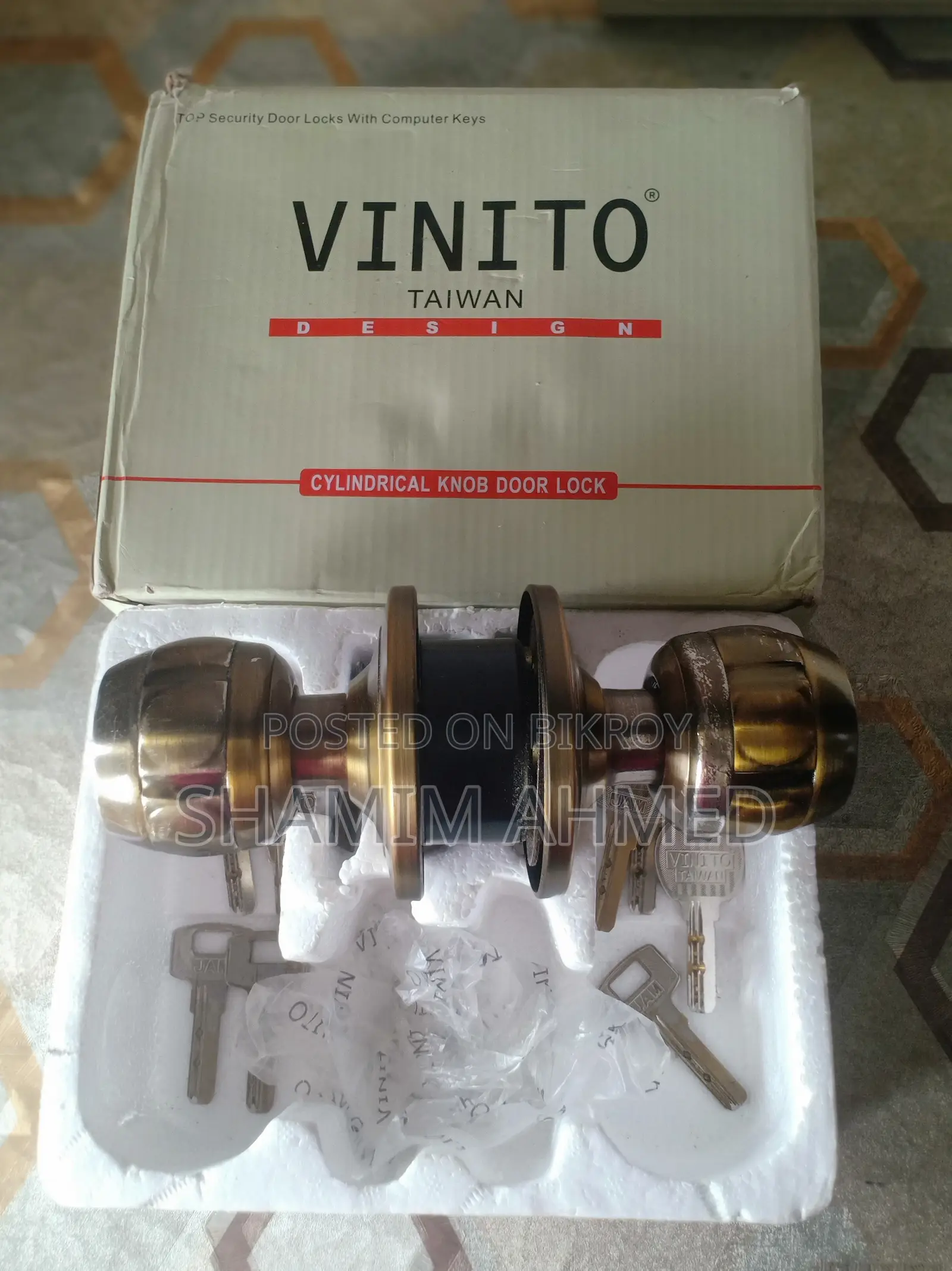 8-Key Original Taiwan Round Door Lock