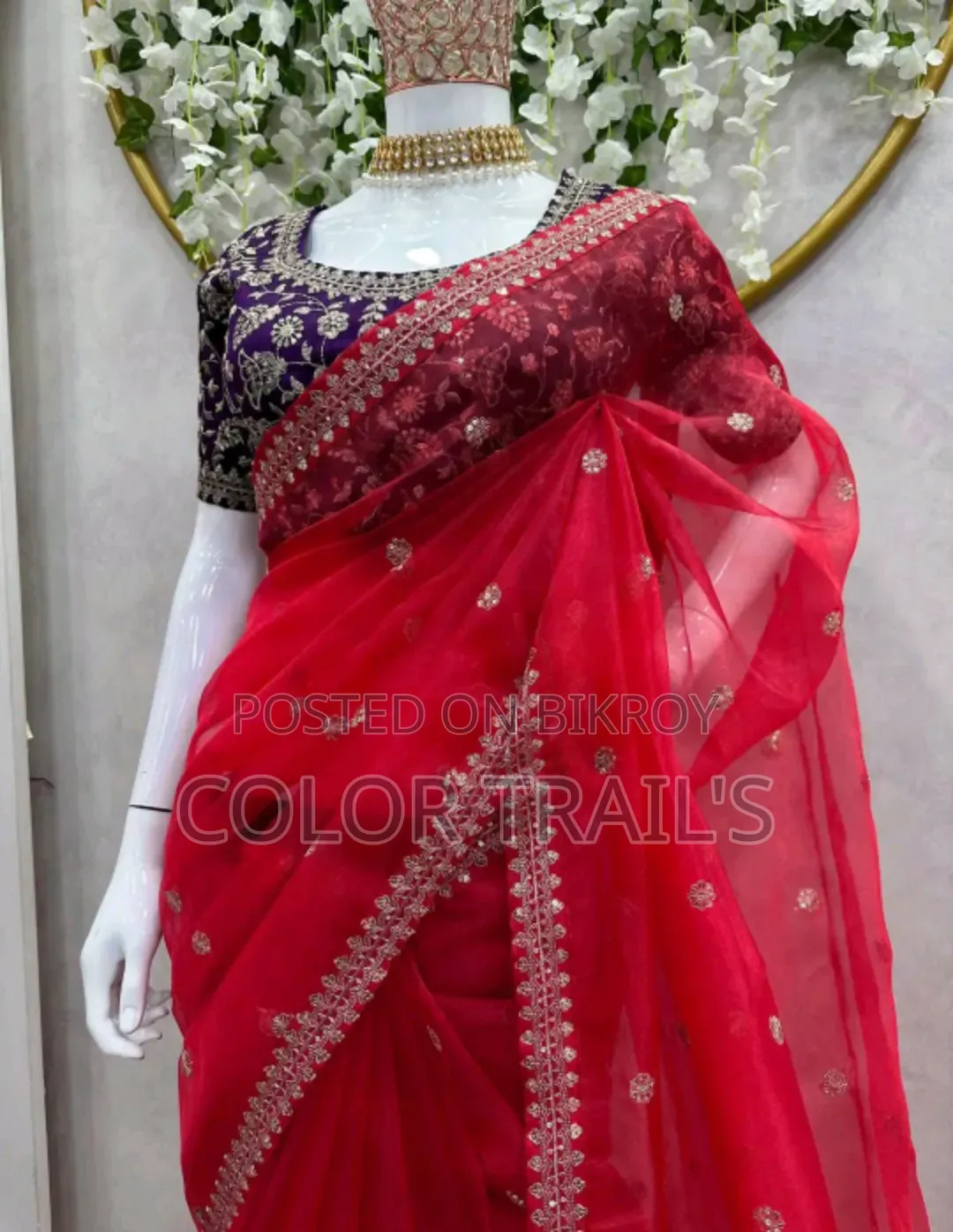 Organza Silk Indian Saree