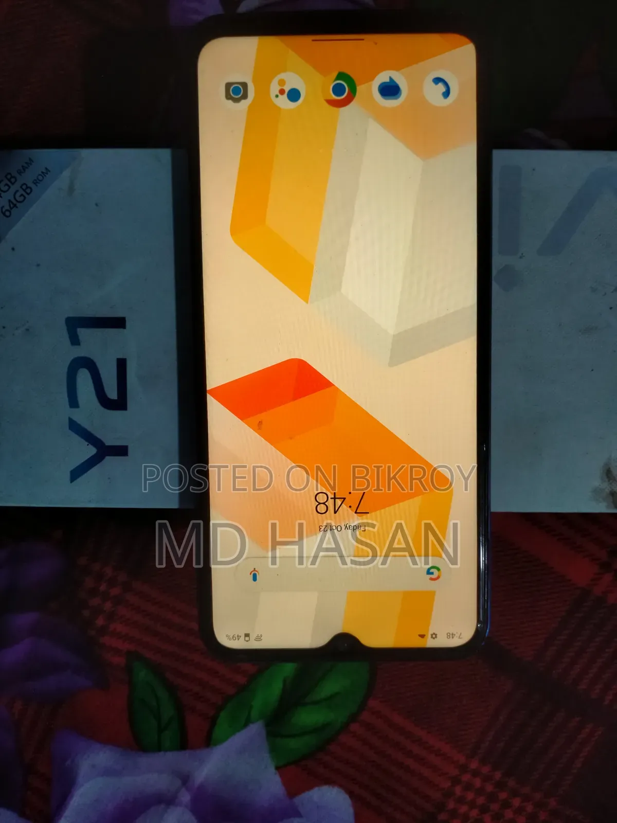 Vivo Y21 64 GB Blue