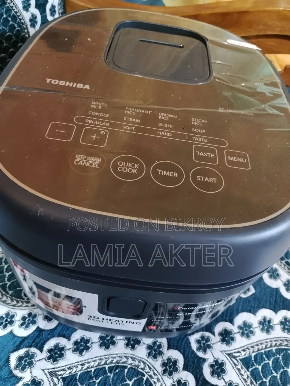 Toshiba 1.8L Rice Cooker – RC-18DSUMY(H)