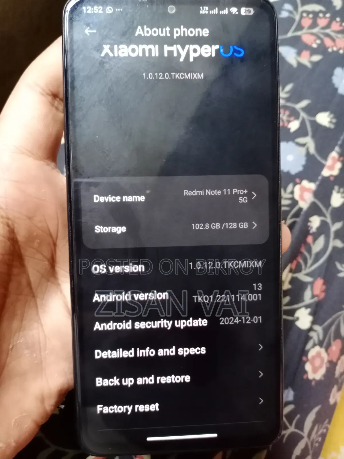 Xiaomi Redmi Note 11 Pro+ 5G 128 GB Black