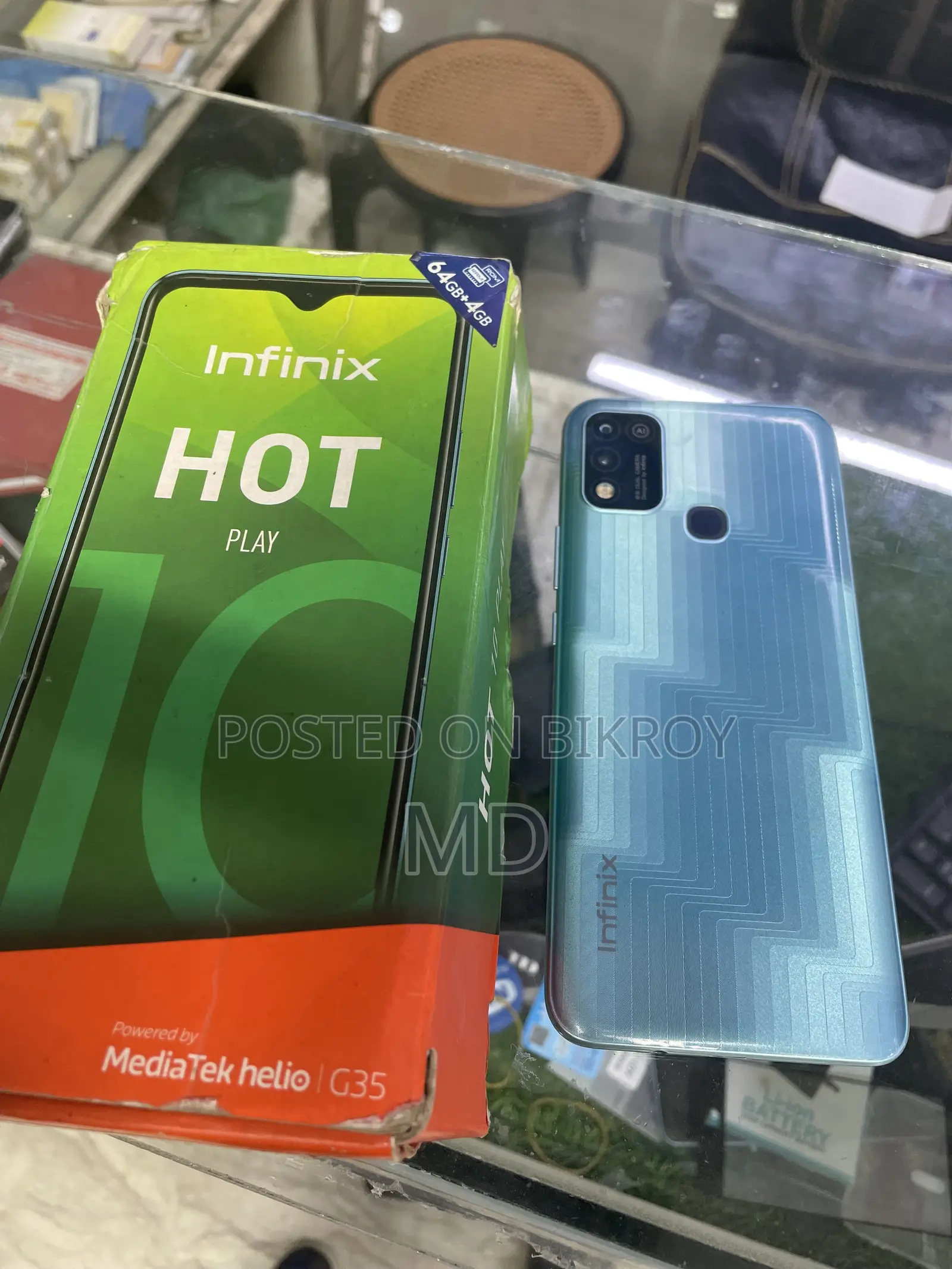 Infinix Hot 10 Play 64 GB Blue