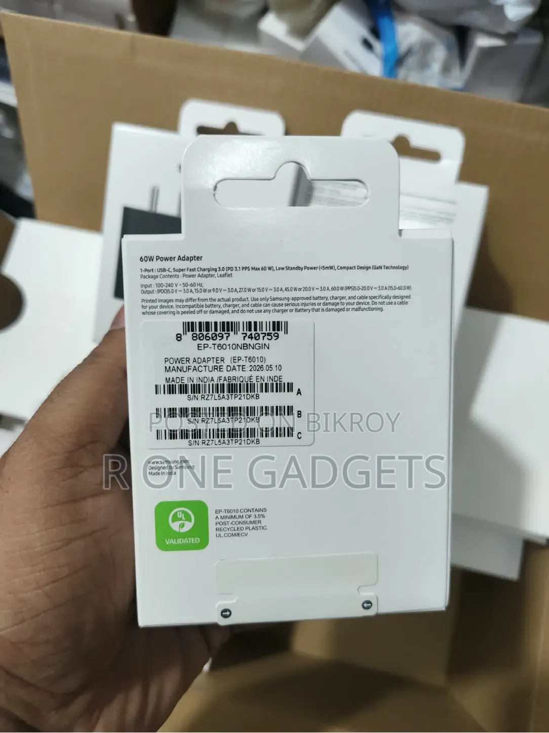 Samsung 60w Original Adaptor Global Version