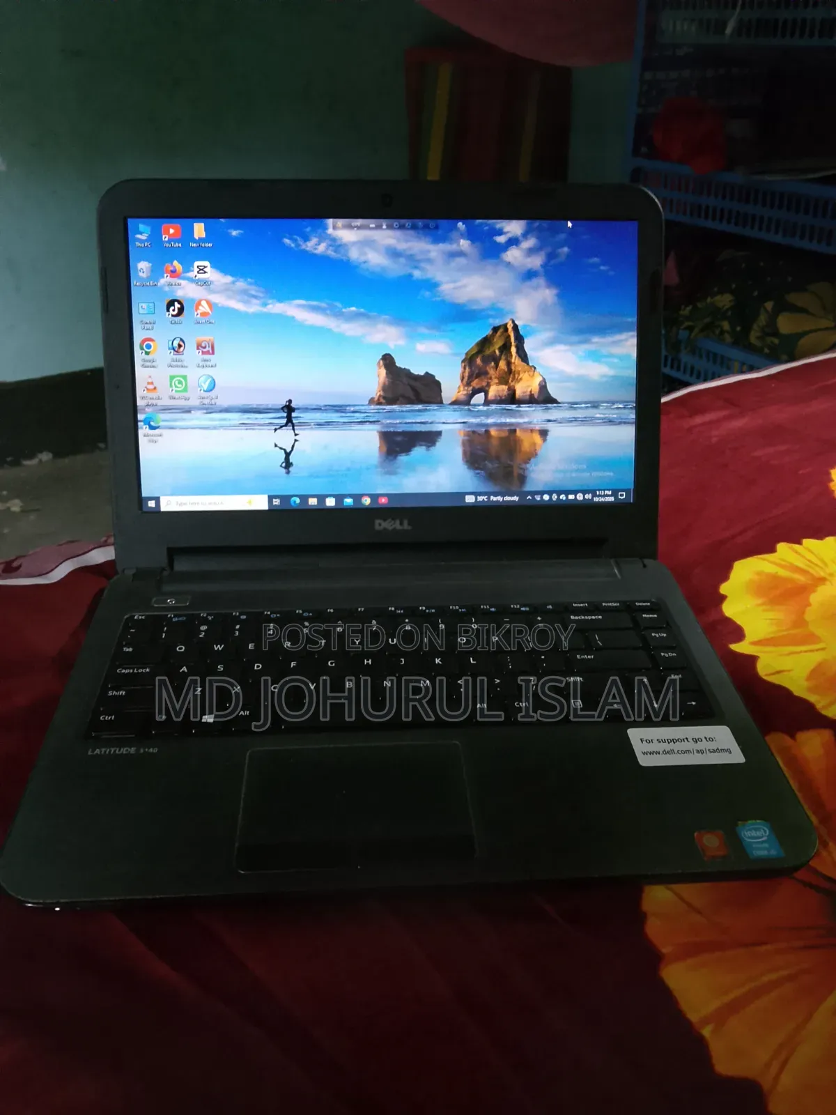 ল্যাপটপ ডেল ল্যাটিটিউড ৩৪৪০ ৮জিবি ইন্টেল কোর আই৫ এসএসডি ১২৮জিবি