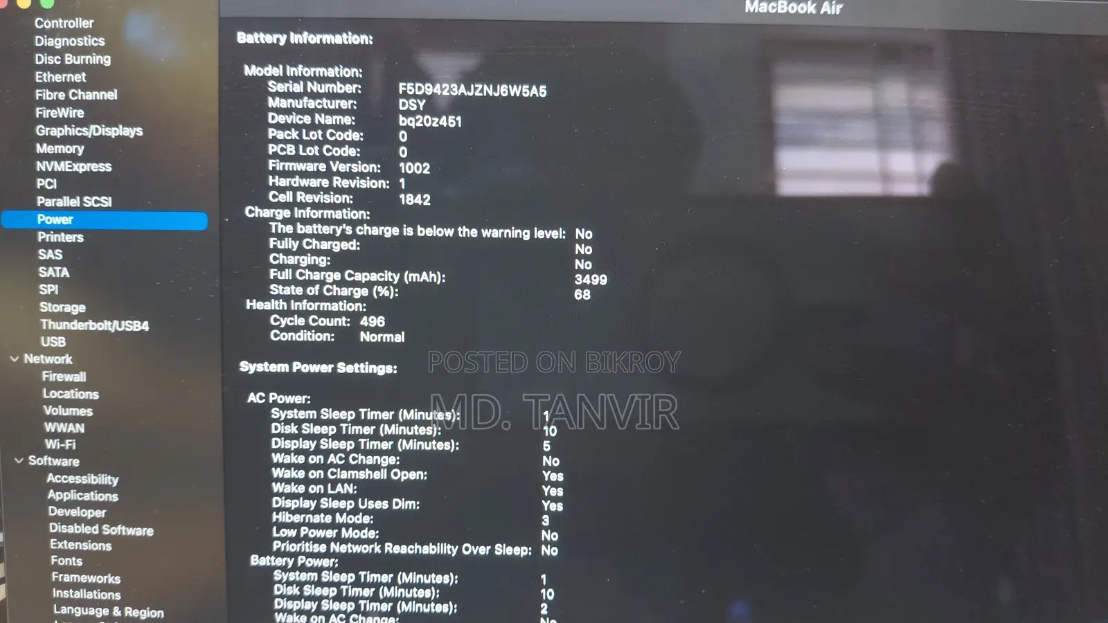 Laptop Apple MacBook Air 2019 8GB Intel Core i5 SSD 128GB