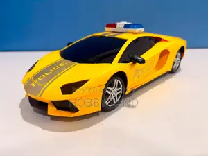 3D Police Toy Car Remote Control Car With Lights & Music