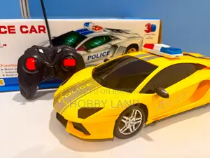 3D Police Toy Car Remote Control Car With Lights & Music