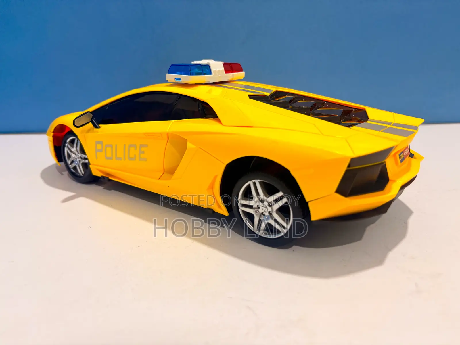 3D Police Toy Car Remote Control Car With Lights & Music