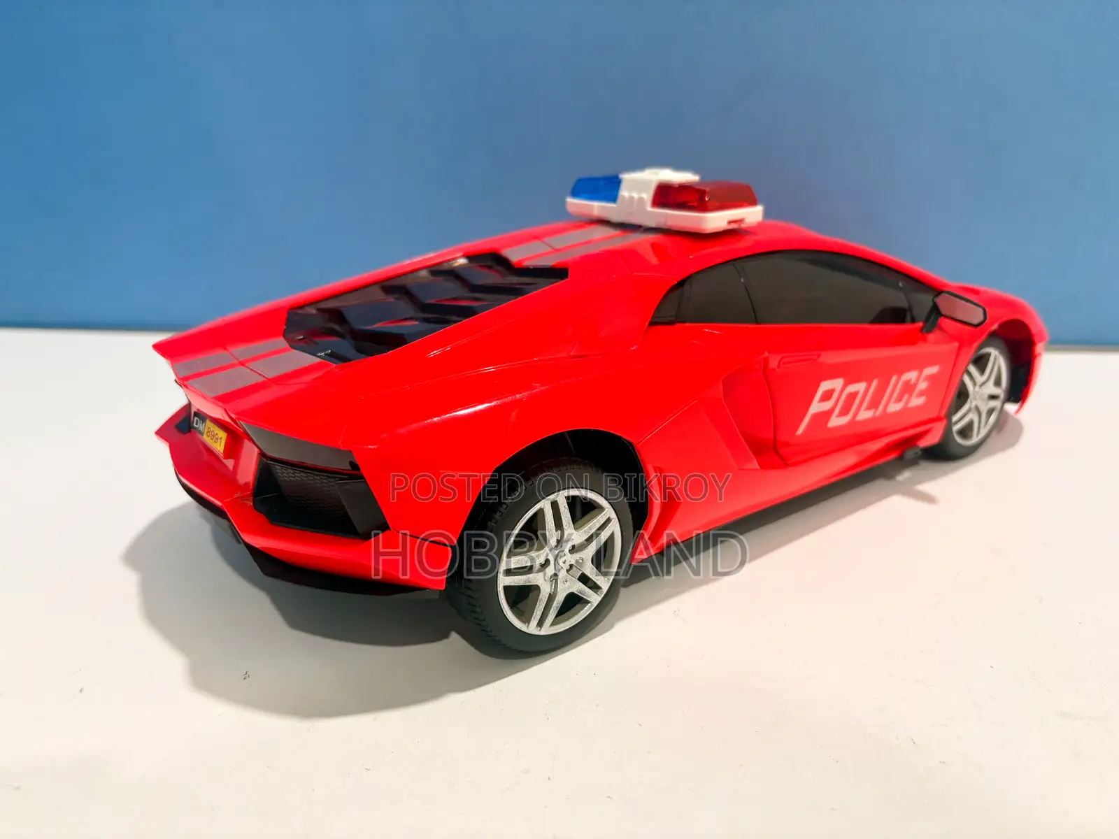 3D Police Toy Car Remote Control Car With Lights & Music