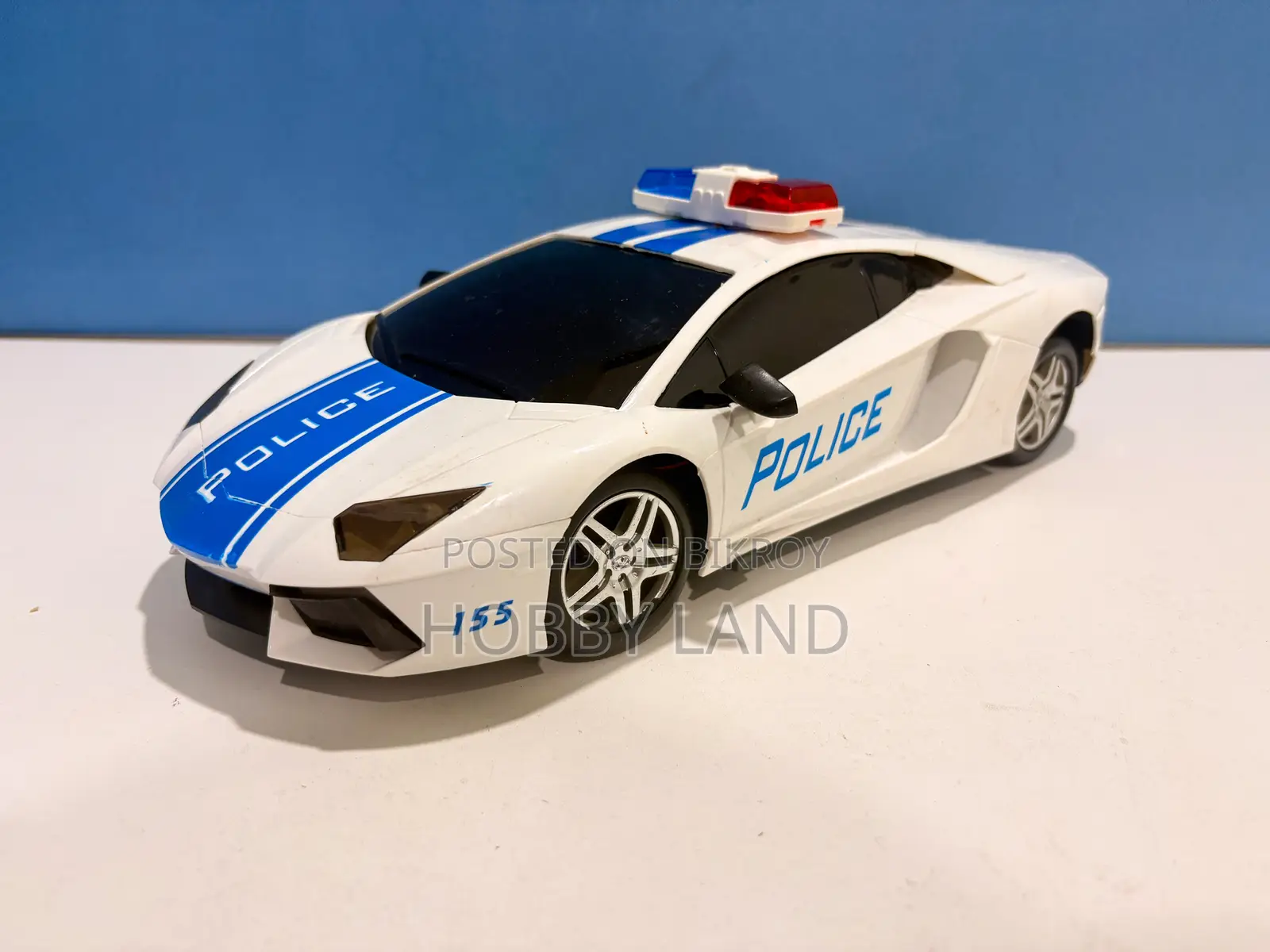 3D Police Toy Car Remote Control Car With Lights & Music