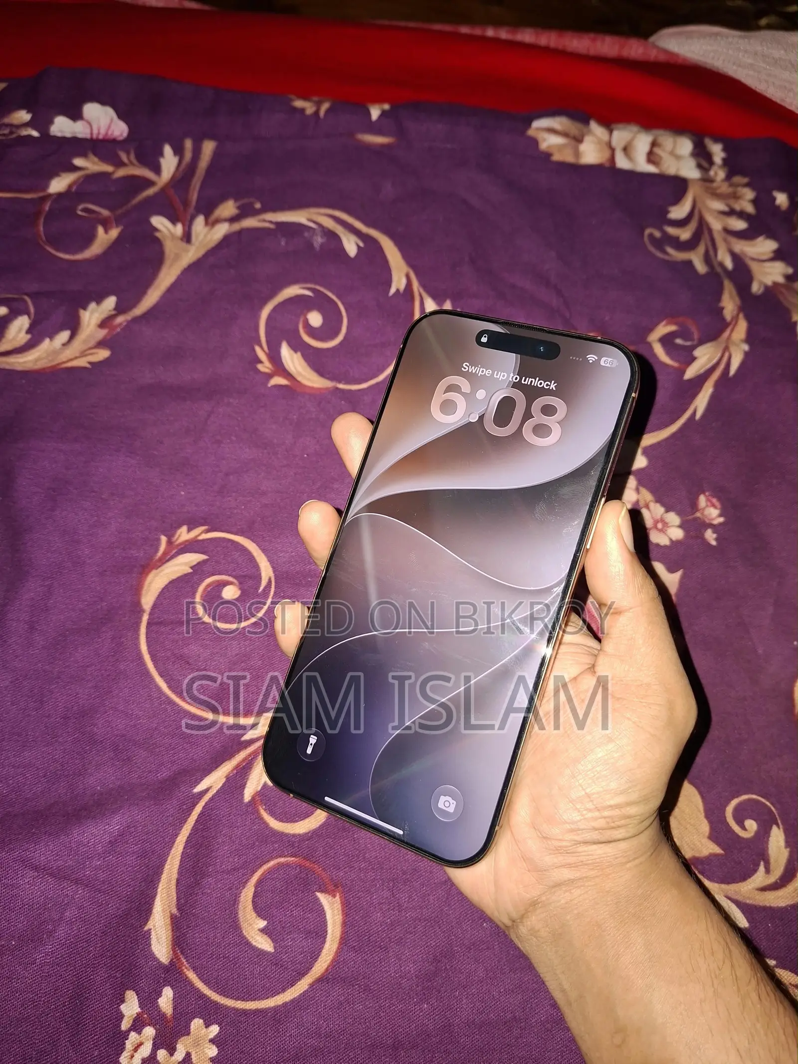 অ্যাপল আইফোন ১৬ প্রো ম্যাক্স ২৫৬ জিবি গোল্ড