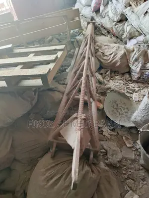 Construction winch lift, hopper and steel frame for sale