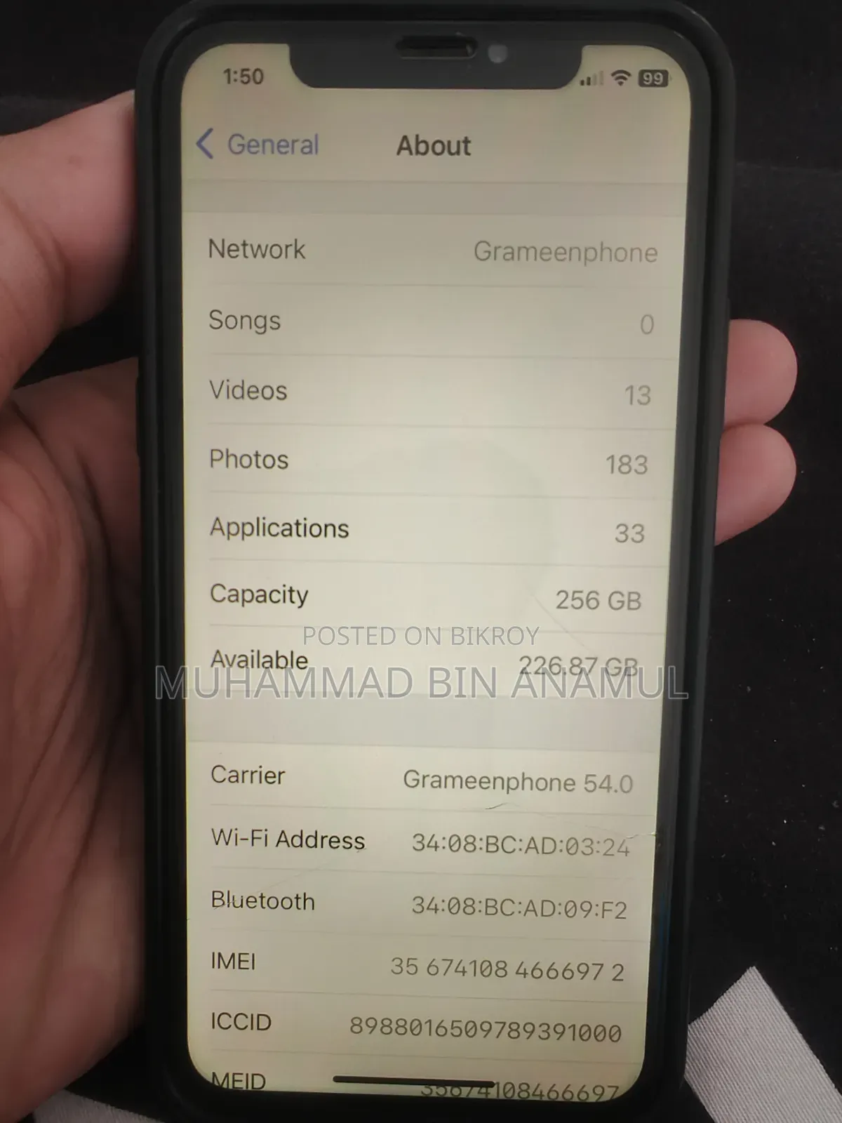 Apple iPhone X 256 GB White