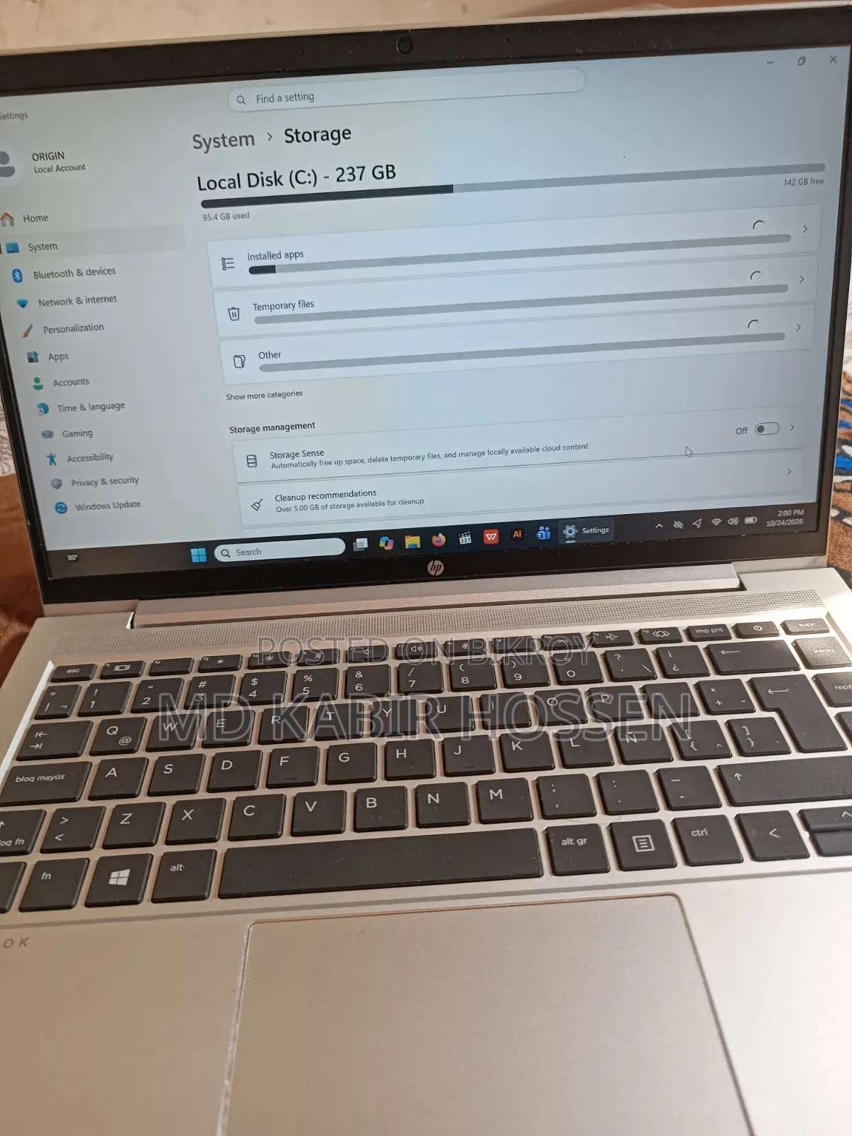 Laptop HP ProBook 445 G8 8GB AMD Ryzen 7 HDD+SSD 320GB
