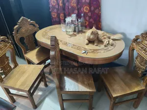 Dining Table of Jackfruit wood 4 Chairs of Teak wood
