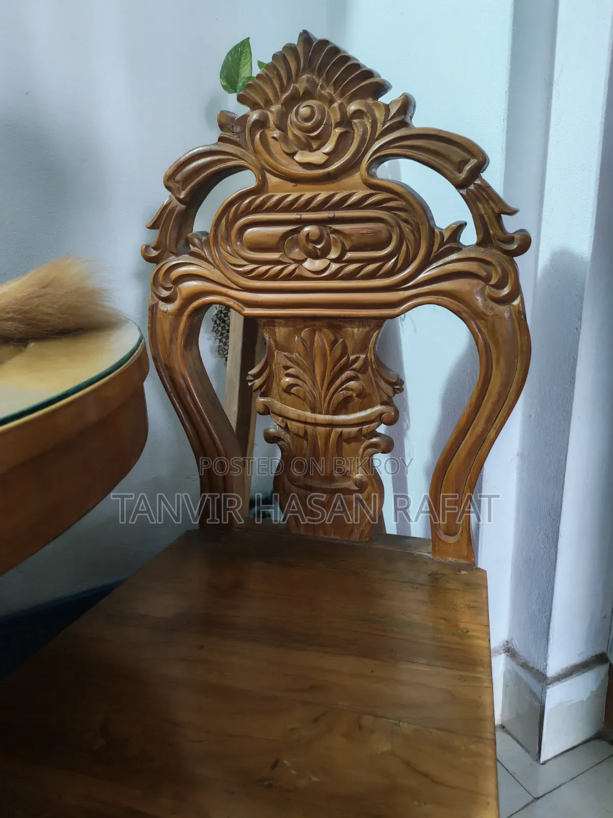 Dining Table of Jackfruit wood 4 Chairs of Teak wood