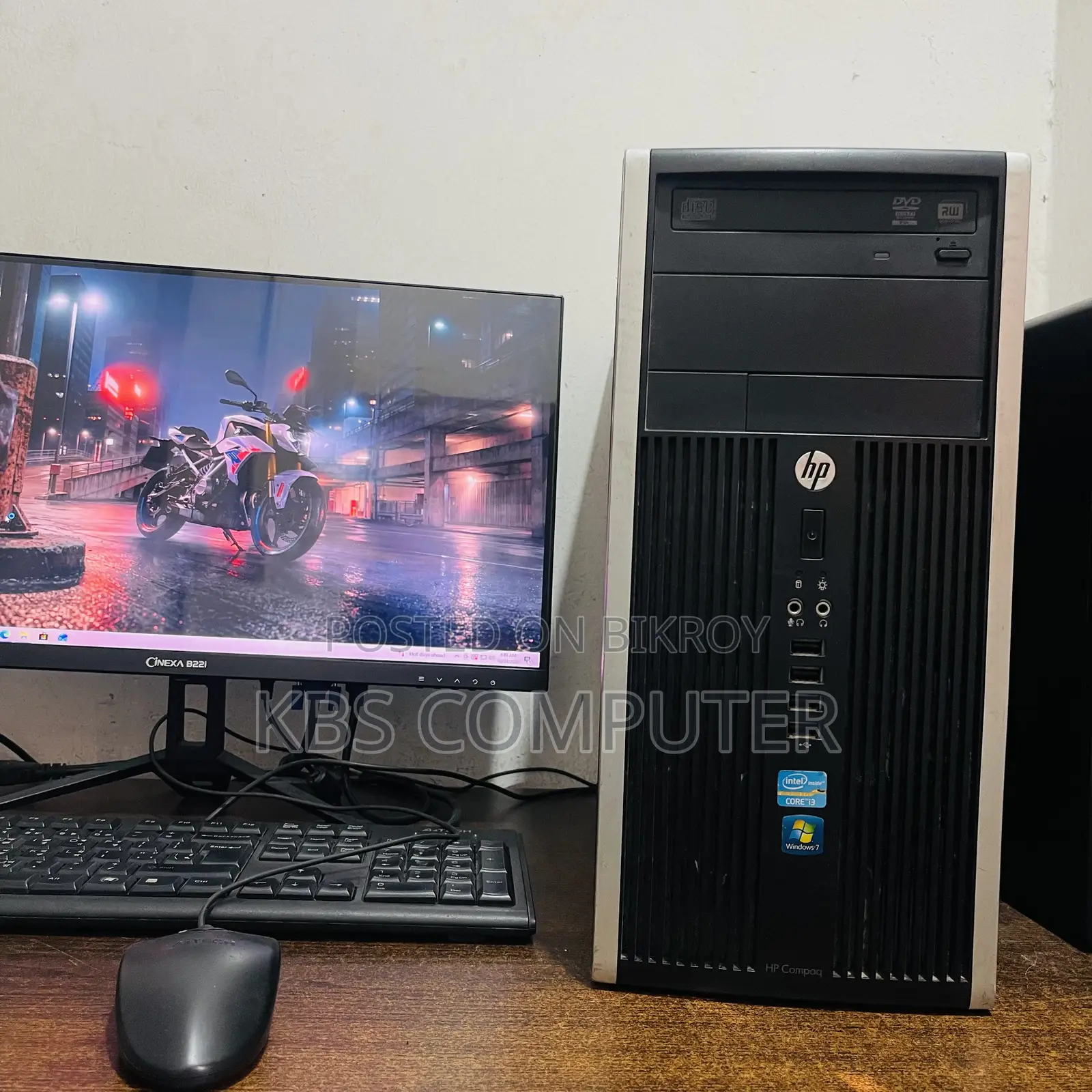 Desktop Computer HP 8GB Intel Core i5 SSD 128GB