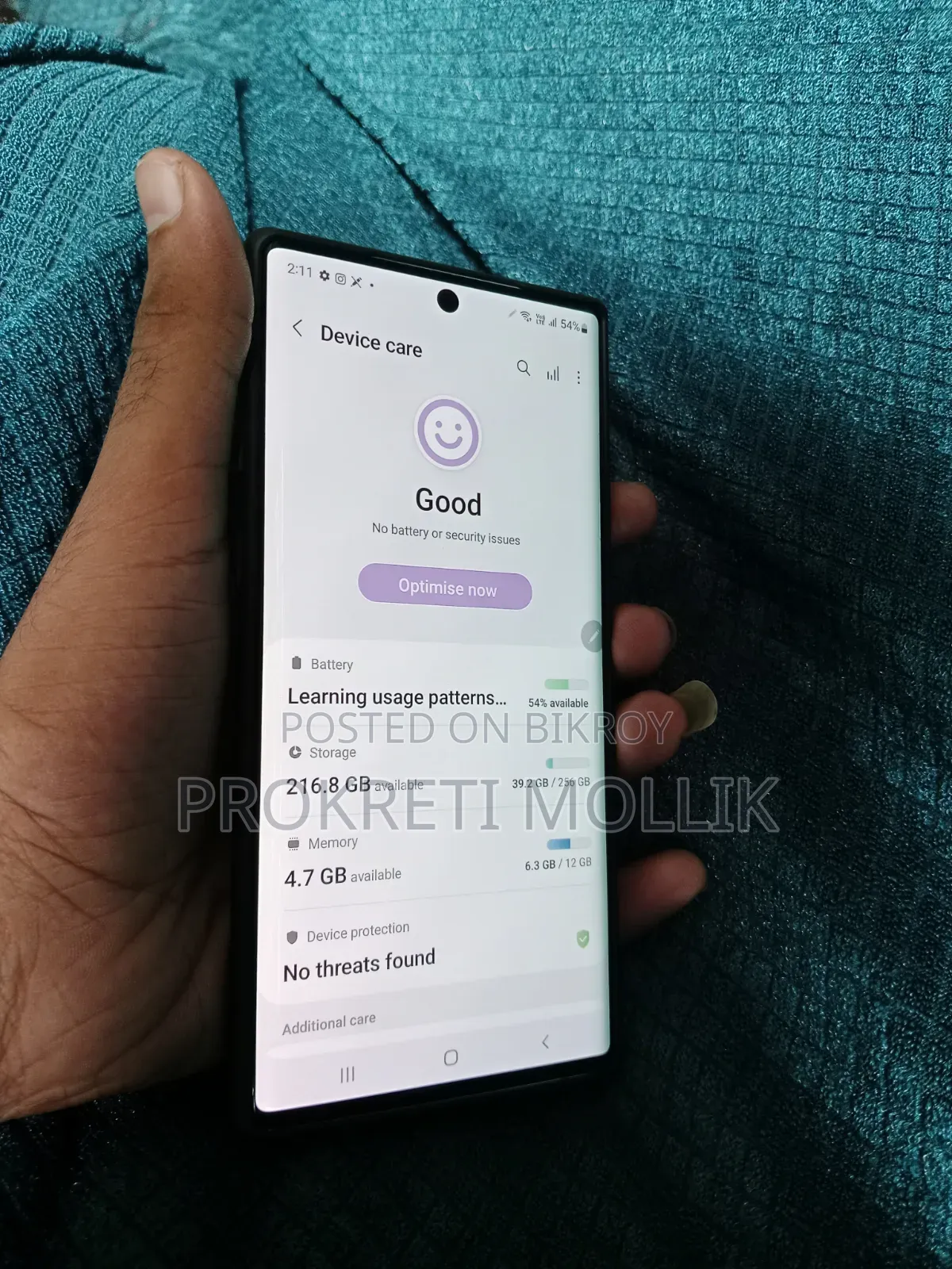 স্যামসাং গ্যালাক্সি নোট ১০ ৫জি ২৫৬ জিবি সাদা