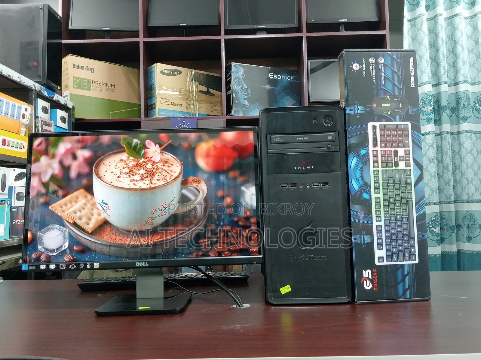 Desktop Computer Gigabyte 4GB Intel Core i7 SSD 128GB