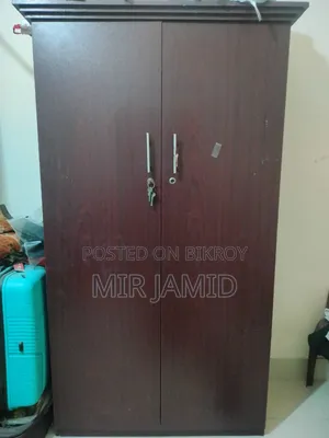 2 Door Almirah (Lock + Drawer) - 2 Years Used, Good Condition