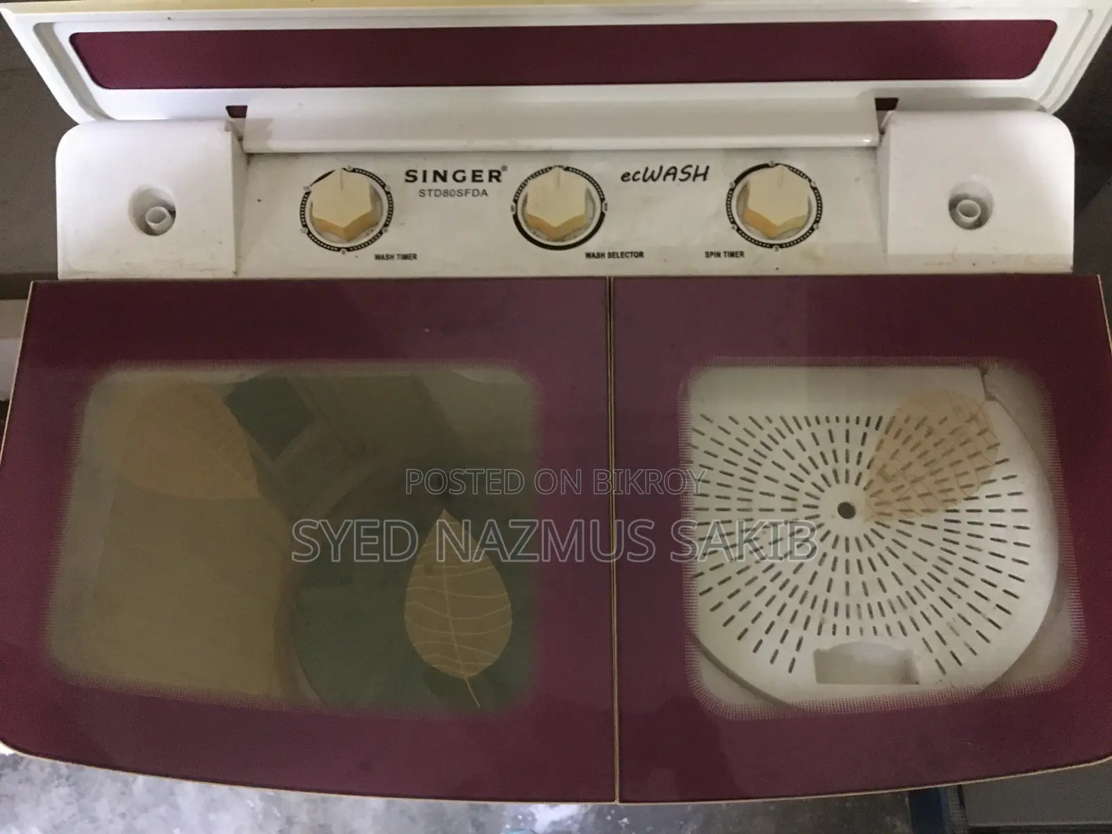 Singer Manual Washing Machine (8KG)