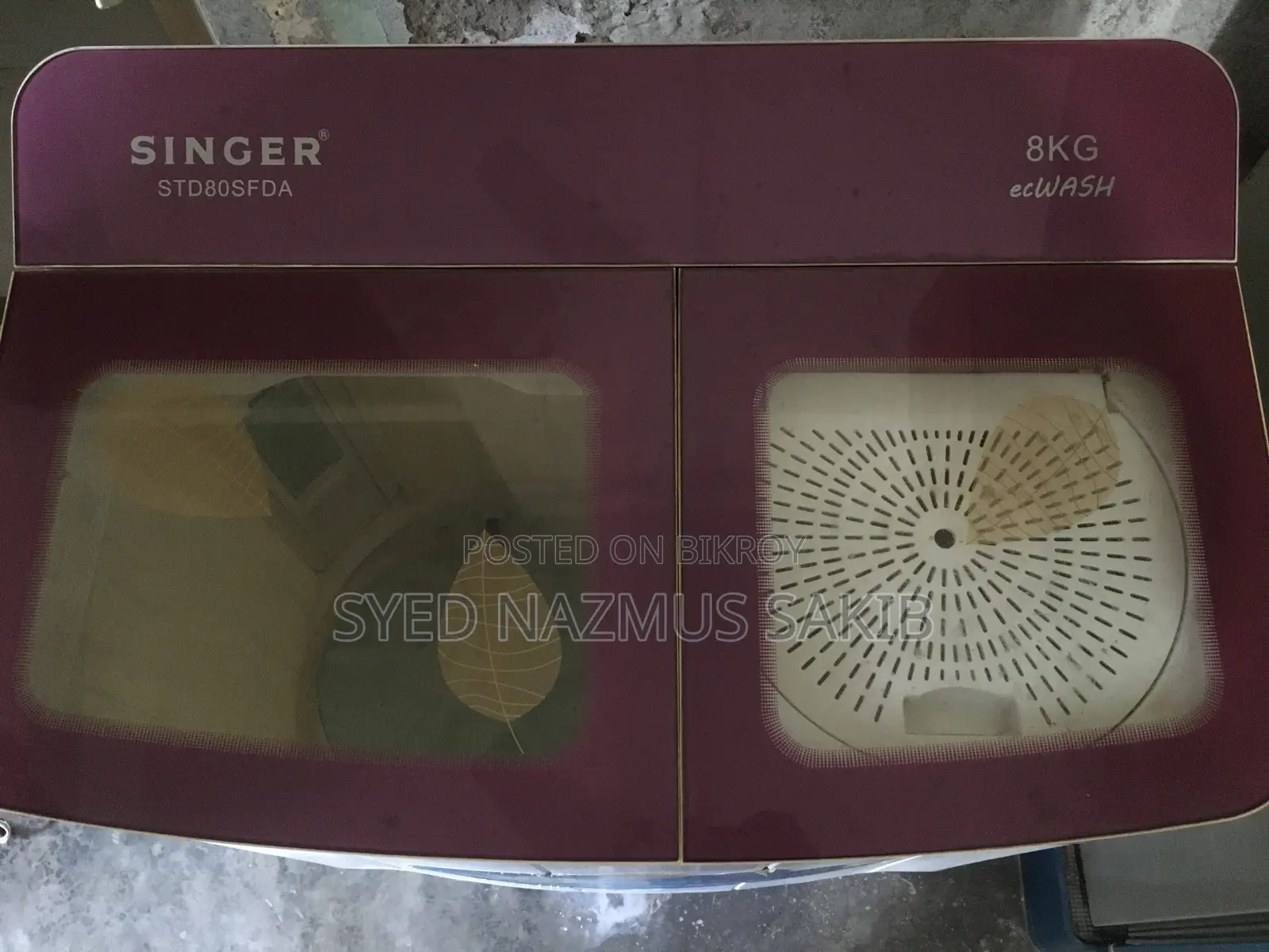 Singer Manual Washing Machine (8KG)