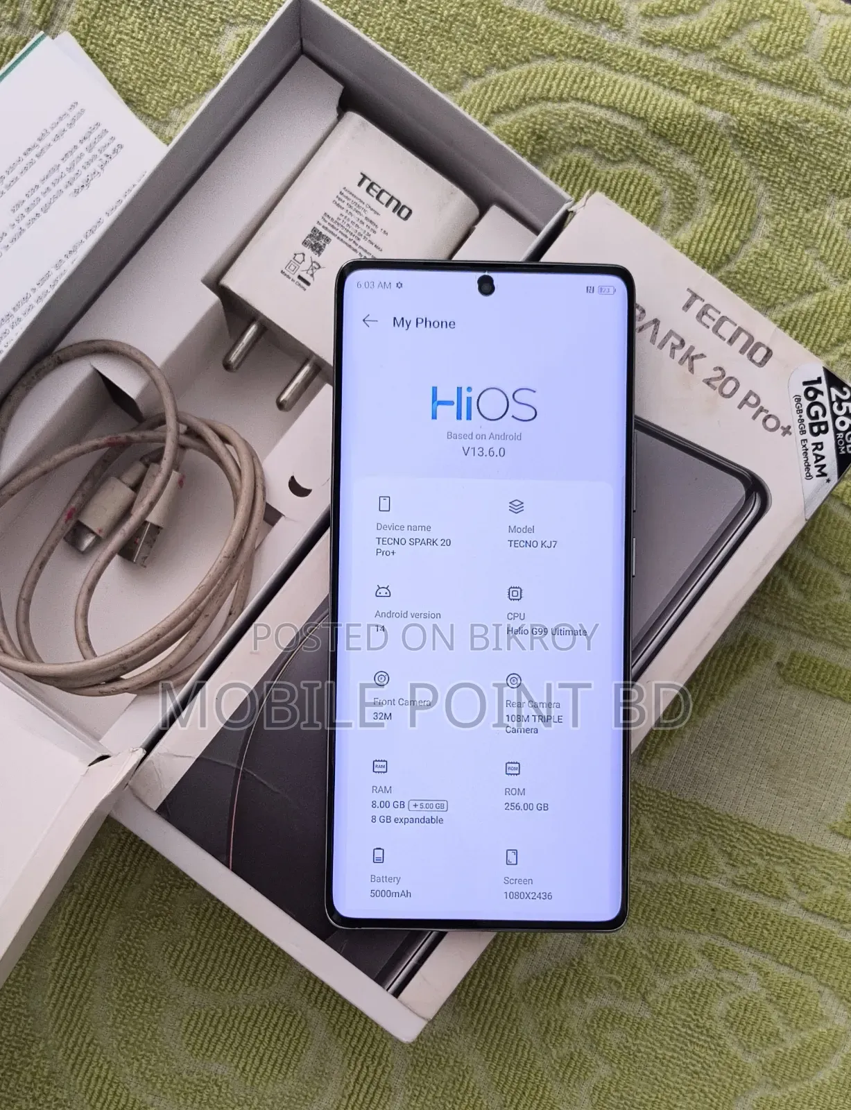 Tecno Spark 20 Pro Plus 256 GB White