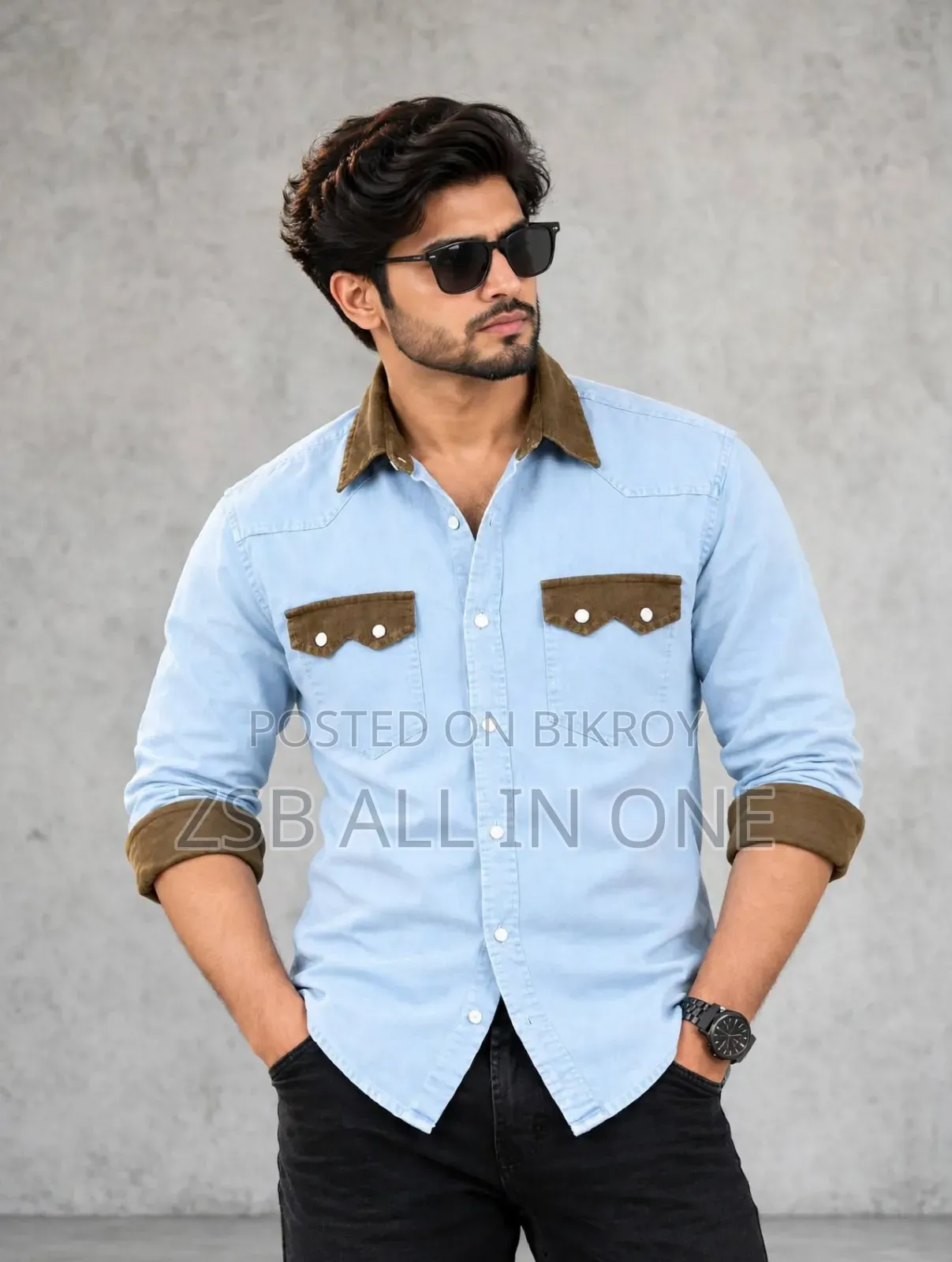 Stylish Denim Shirt Premium Quality