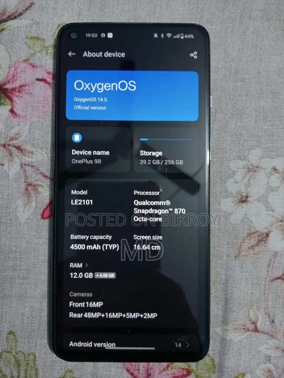 OnePlus 9R 256 GB Blue