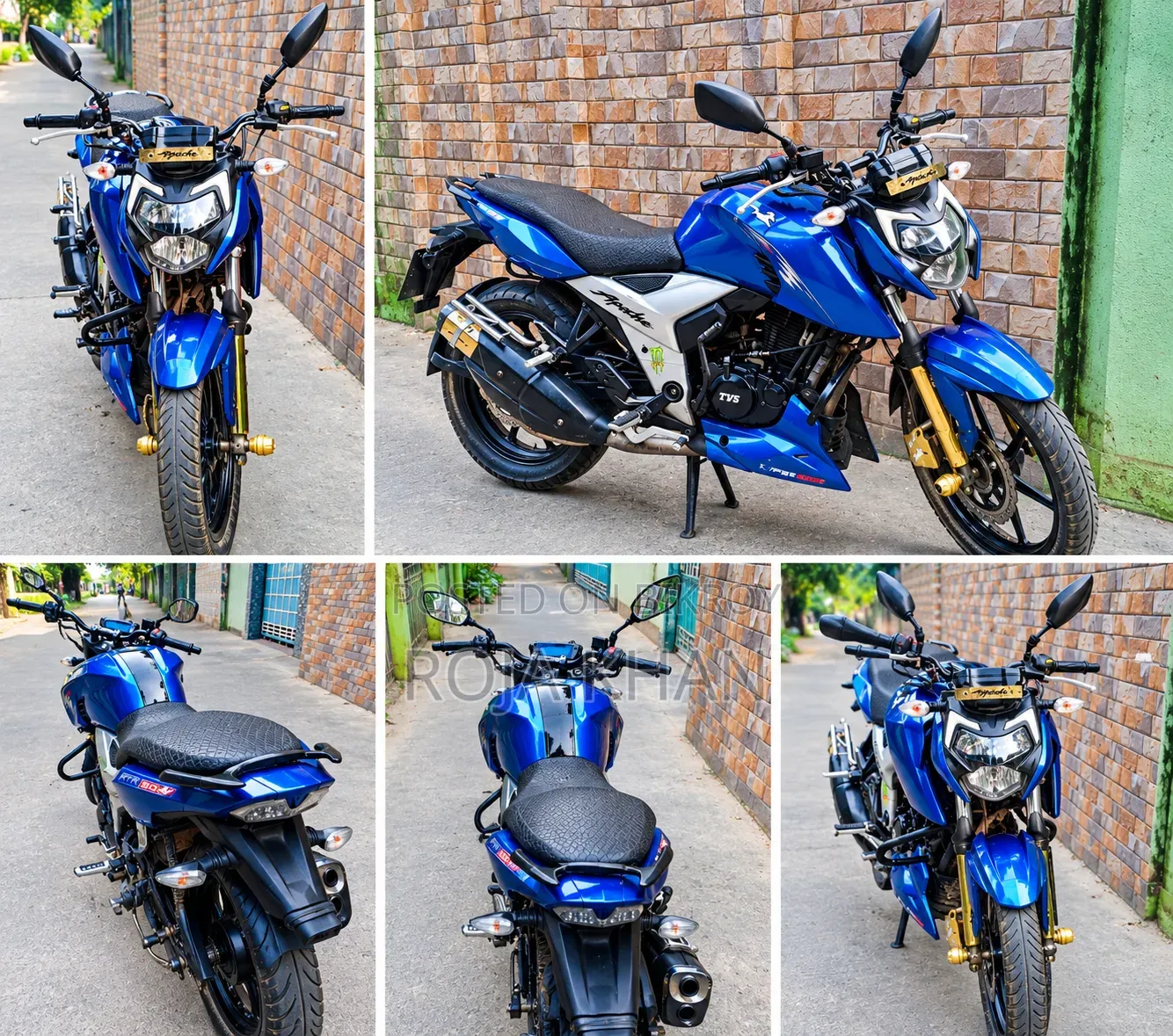TVS Apache 160 4V 2024 Blue