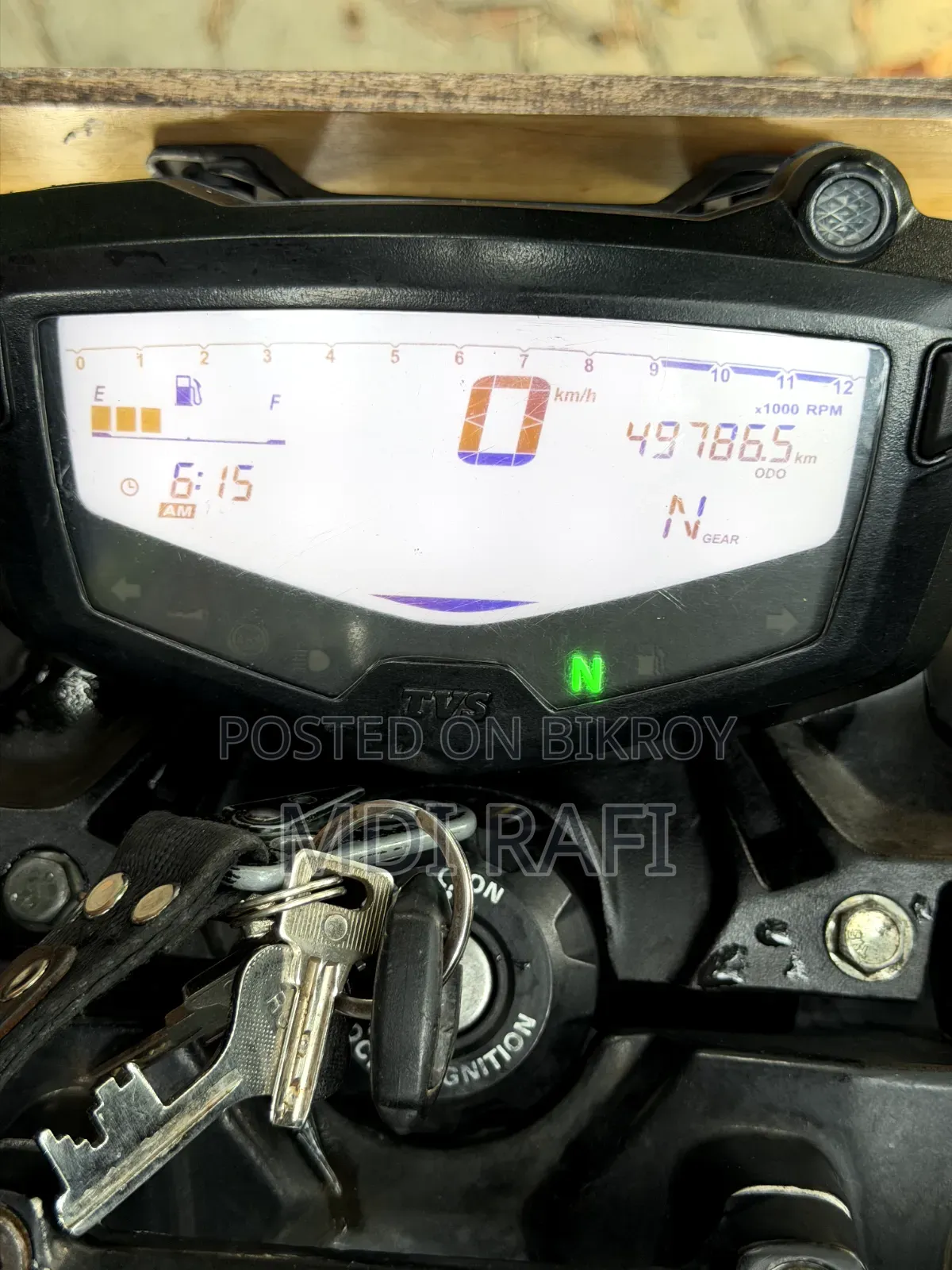 TVS Apache RTR 160 4V 2022 Blue
