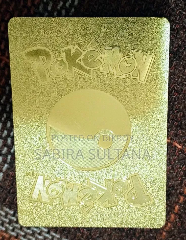 Chalizard and Pikachu Golden Original Card