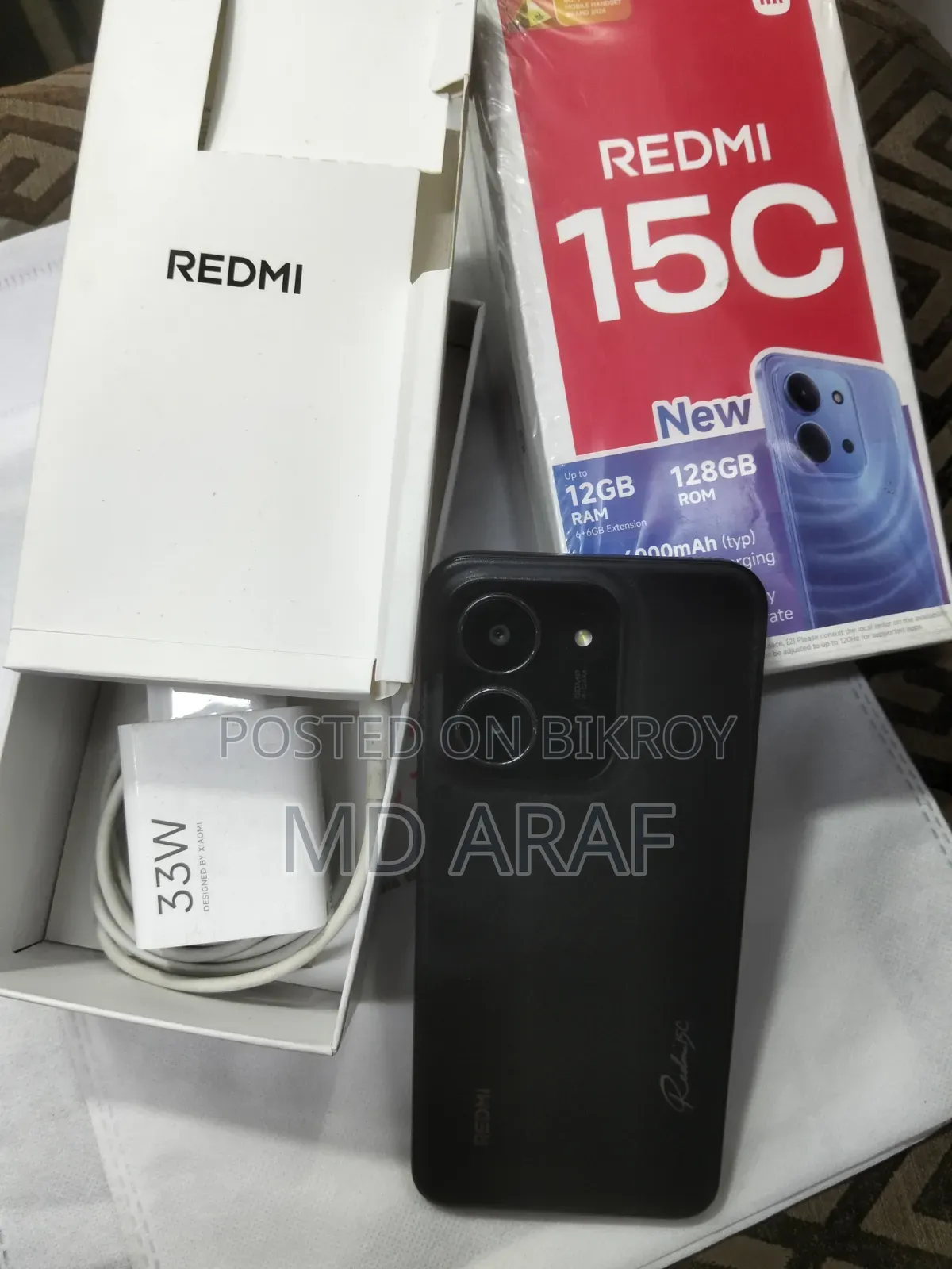 শাওমি রেডমি ১৫সি ১২৮ জিবি ব্ল্যাক