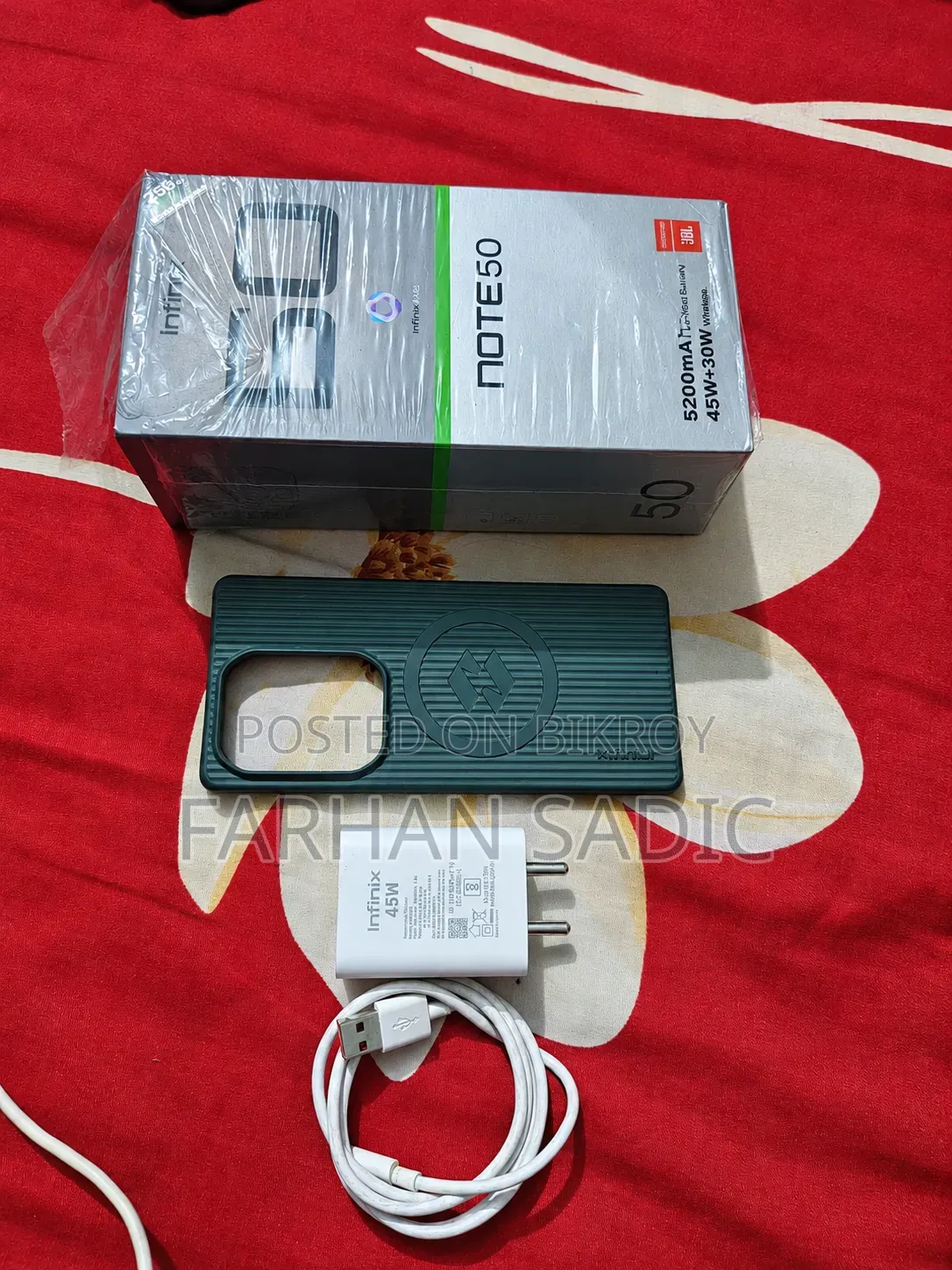 ইনফিনিক্স নোট ৫০ ৪জি ২৫৬ জিবি গ্রিন