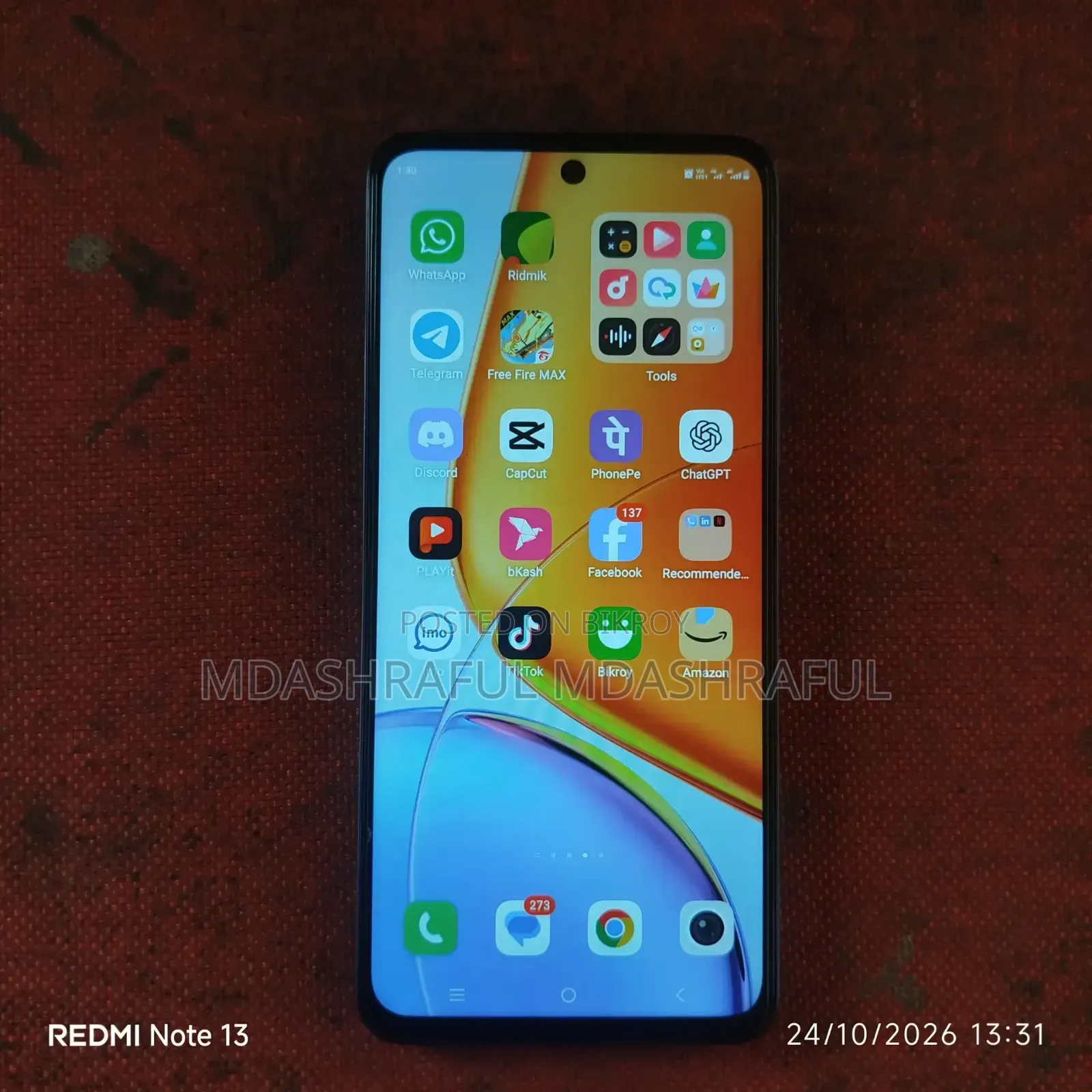 New Vivo T4x 128 GB Black