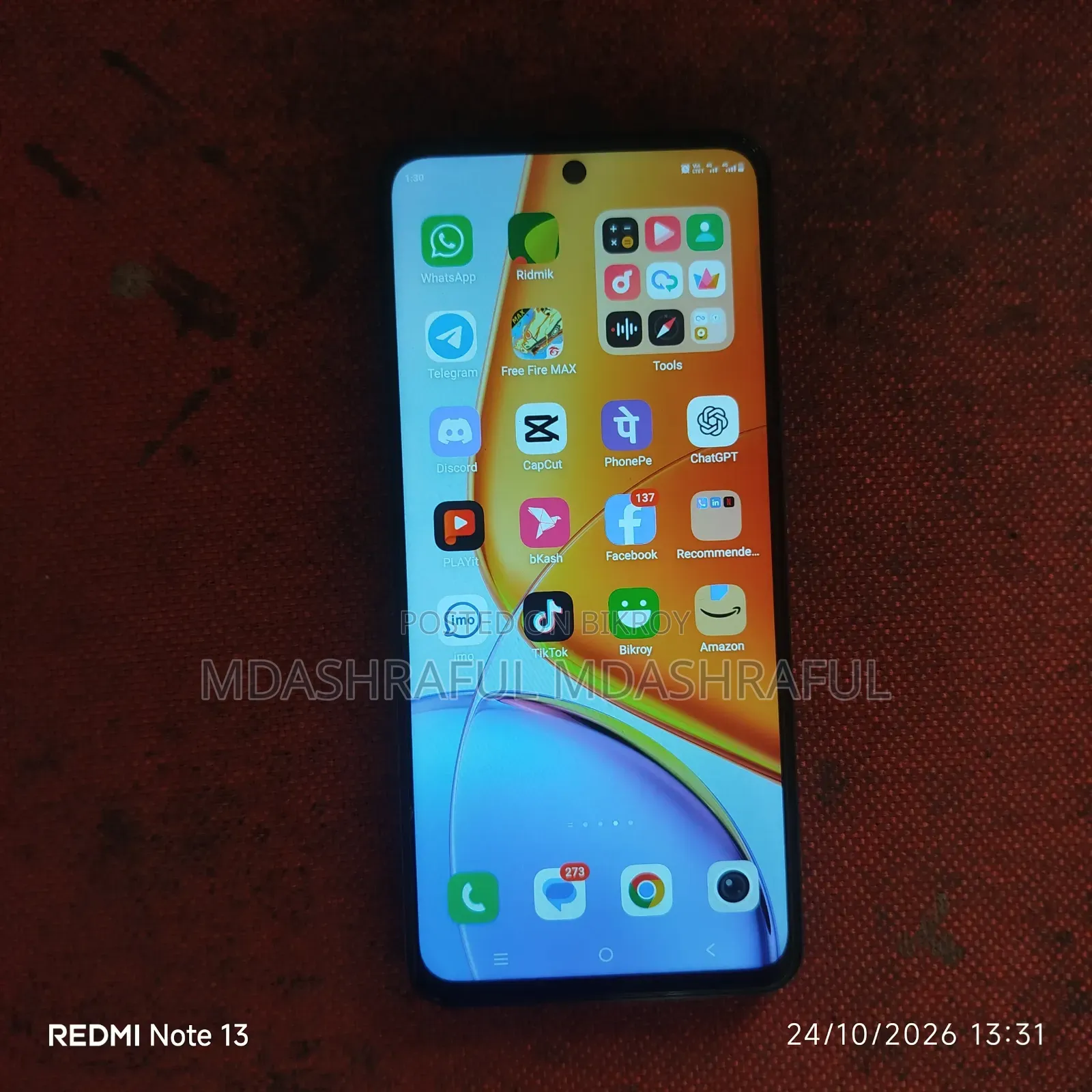 New Vivo T4x 128 GB Black