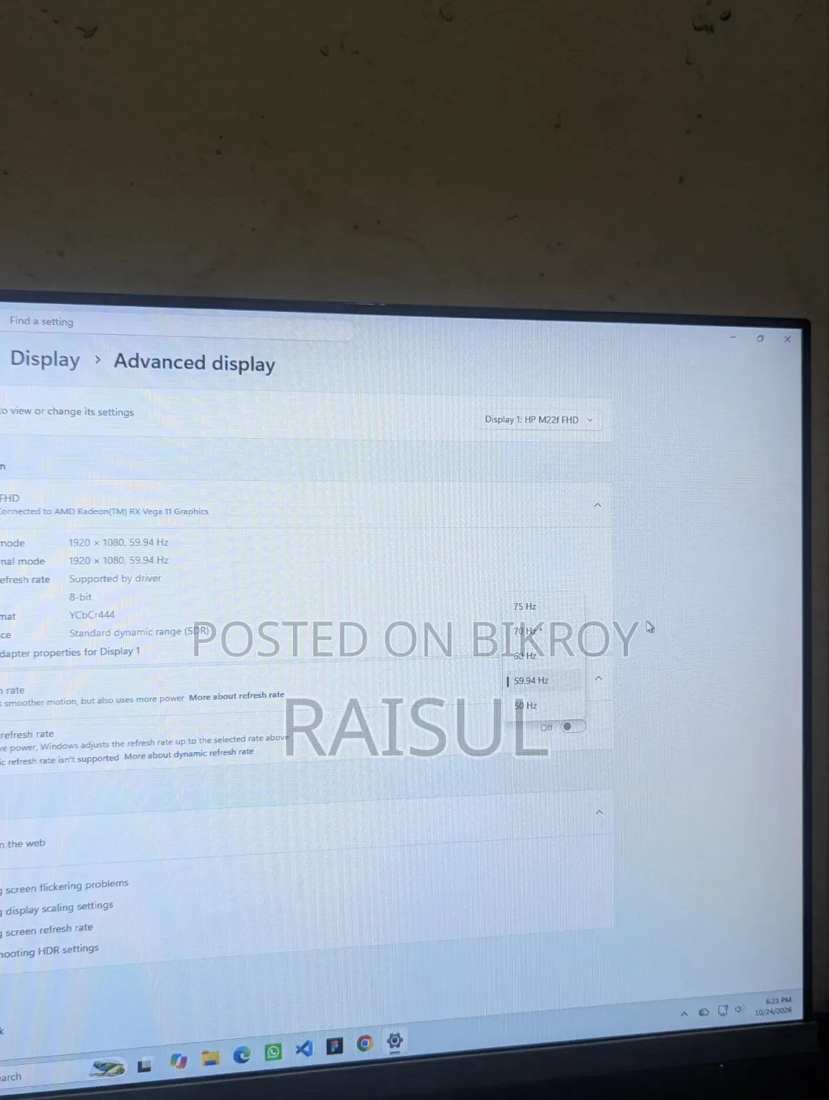 HP M22f Monitor