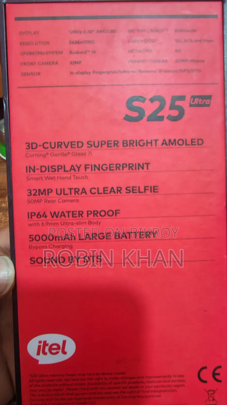 Itel S25 Ultra 256 GB Gray