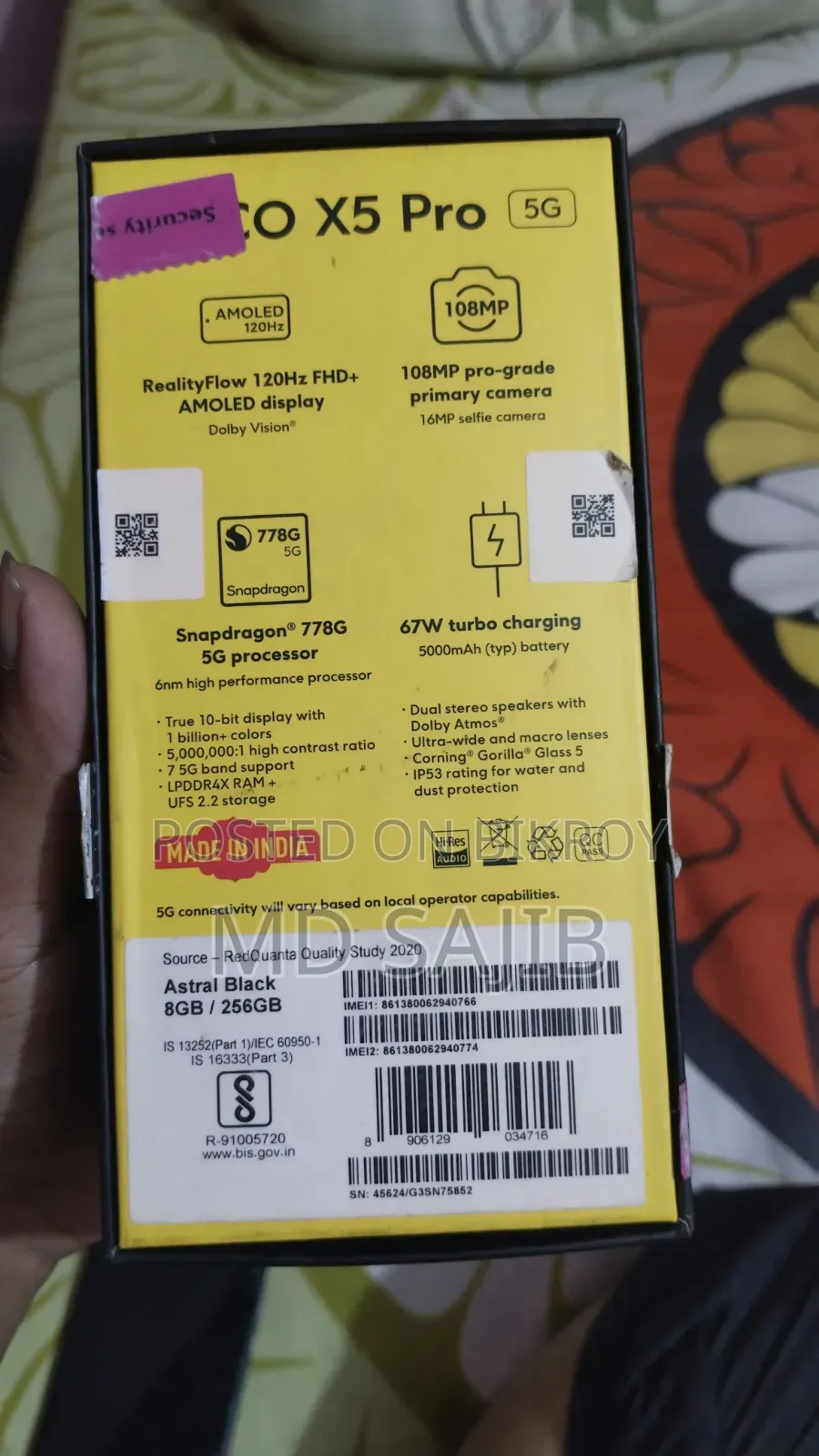 Xiaomi Poco X5 Pro 256 GB Black