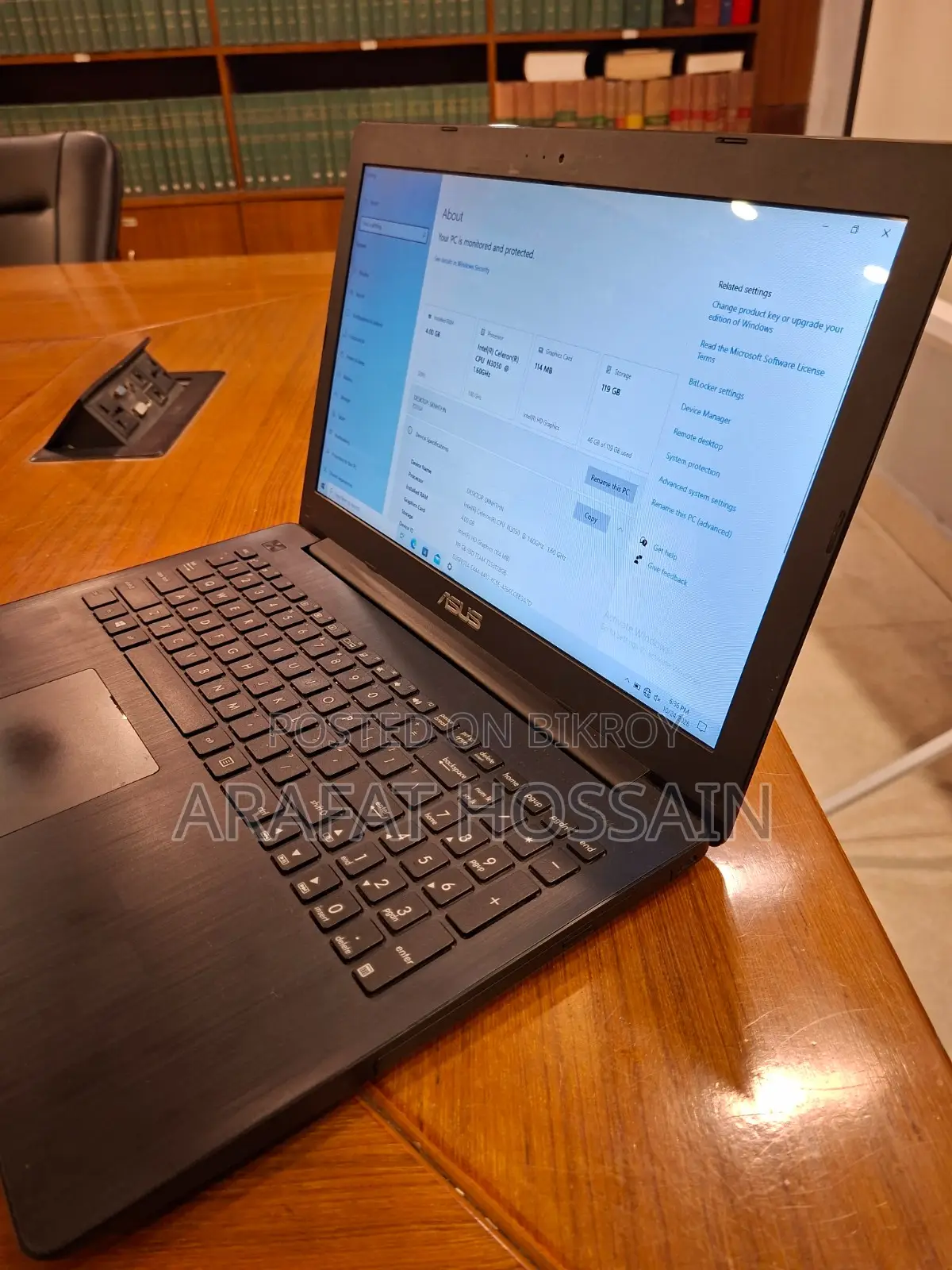 Laptop Asus 4GB Intel Celeron SSD 128GB