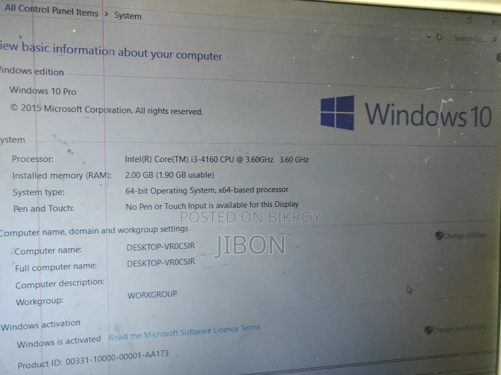 Desktop Computer Gigabyte 2GB Intel Core i3 HDD 512GB